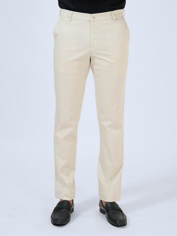 Ivory Whisper Twill Trousers