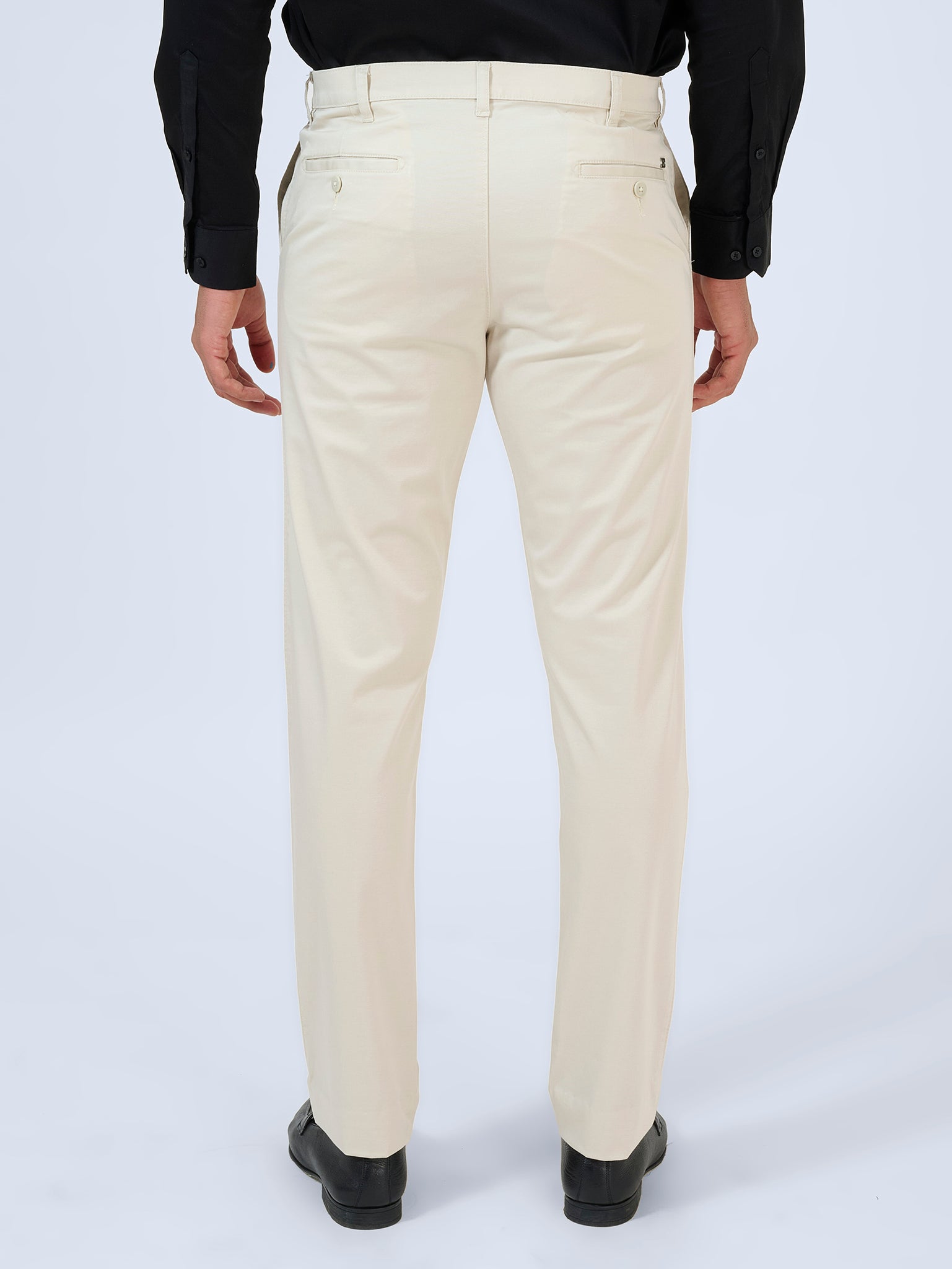 Ivory Whisper Twill Trousers
