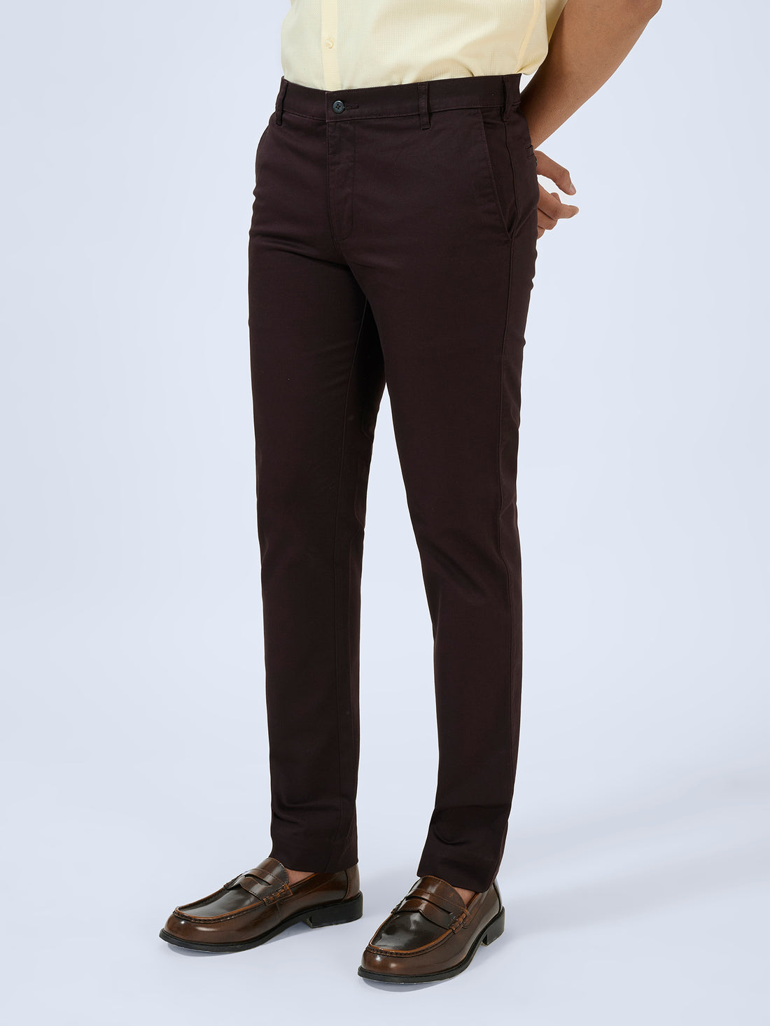 Chocolate Brown Twill Trousers