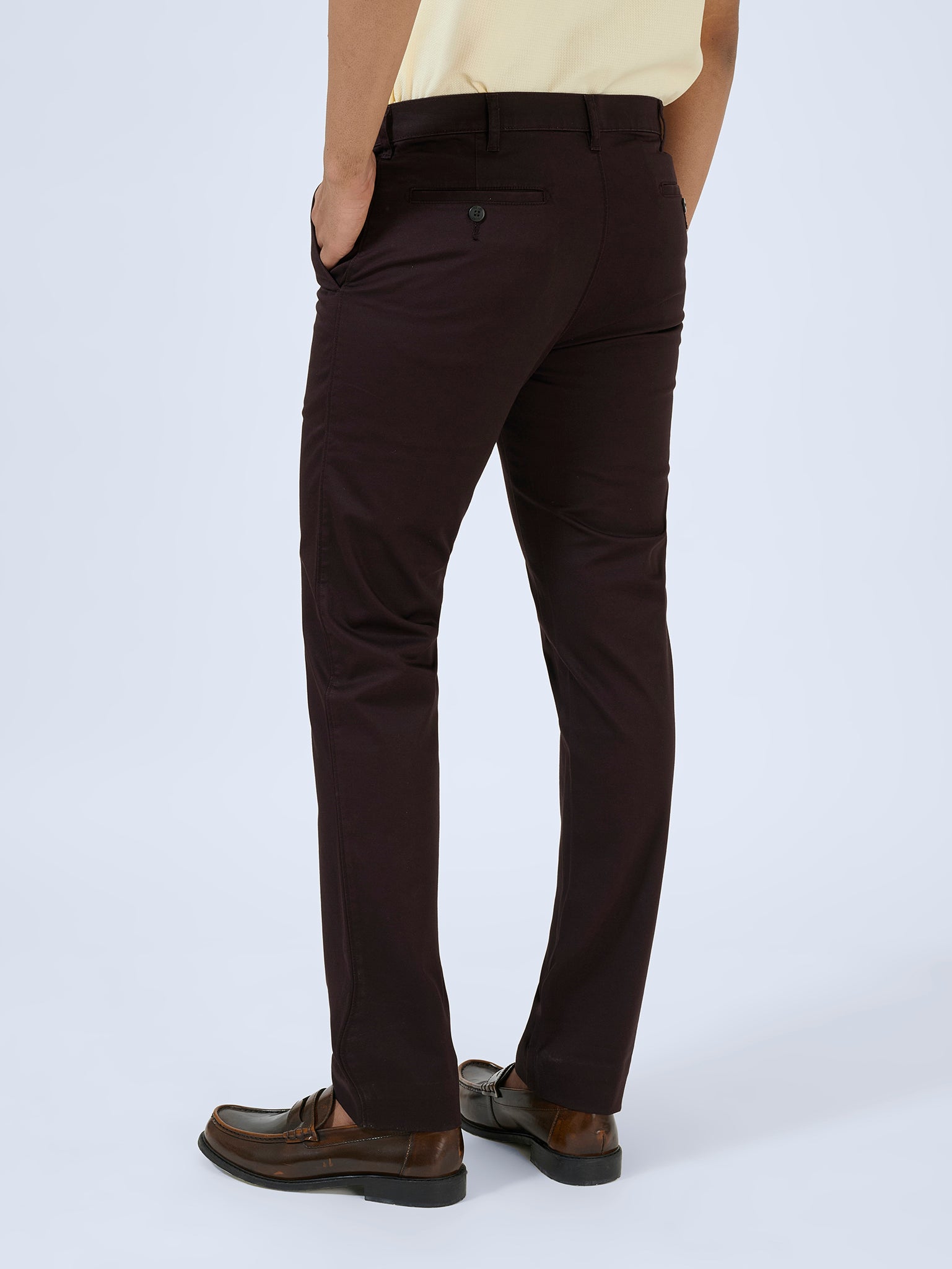 Chocolate Brown Twill Trousers