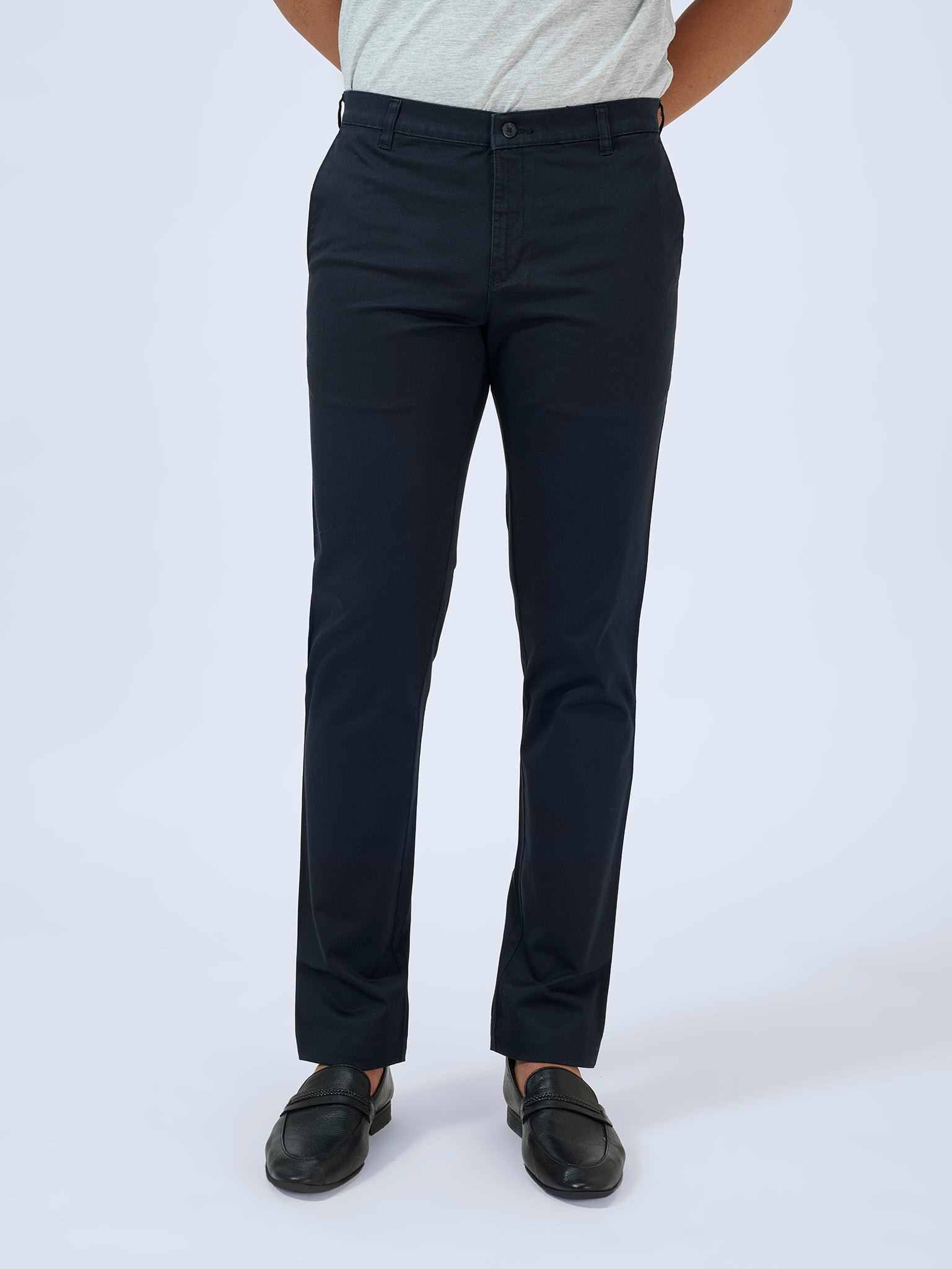 Night Sky Blue Twill Trousers