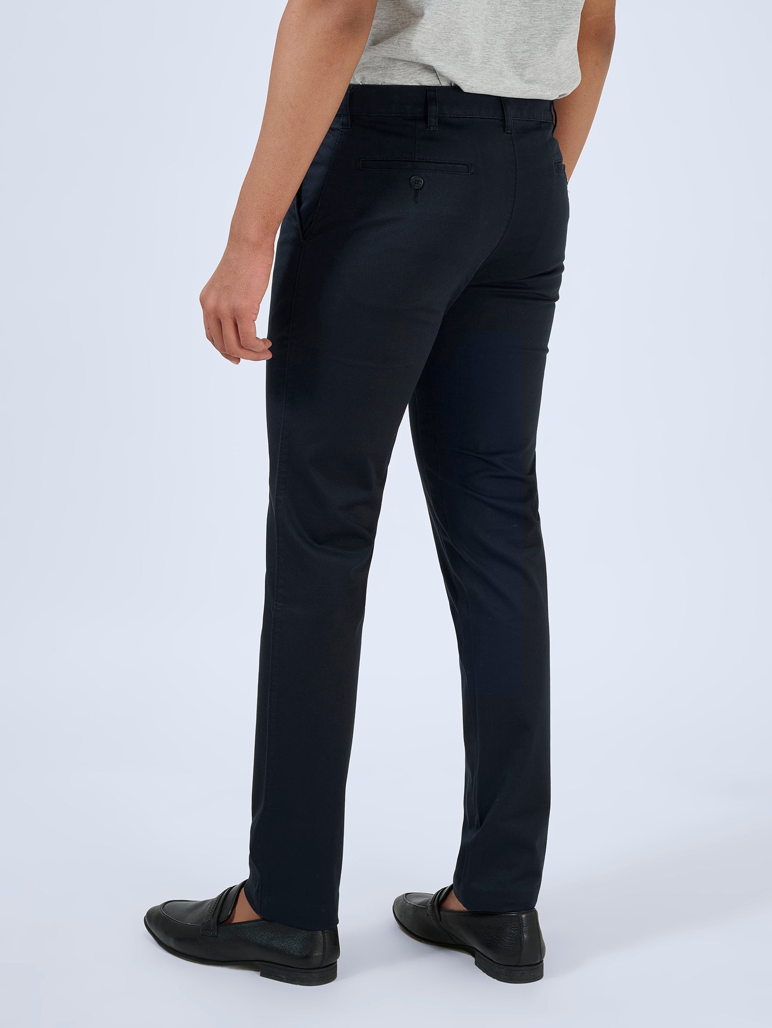 Night Sky Blue Twill Trousers