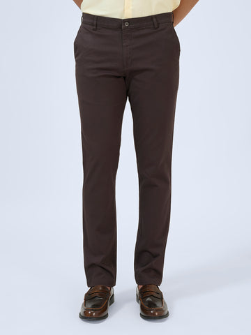 Espresso Brown Twill Trousers