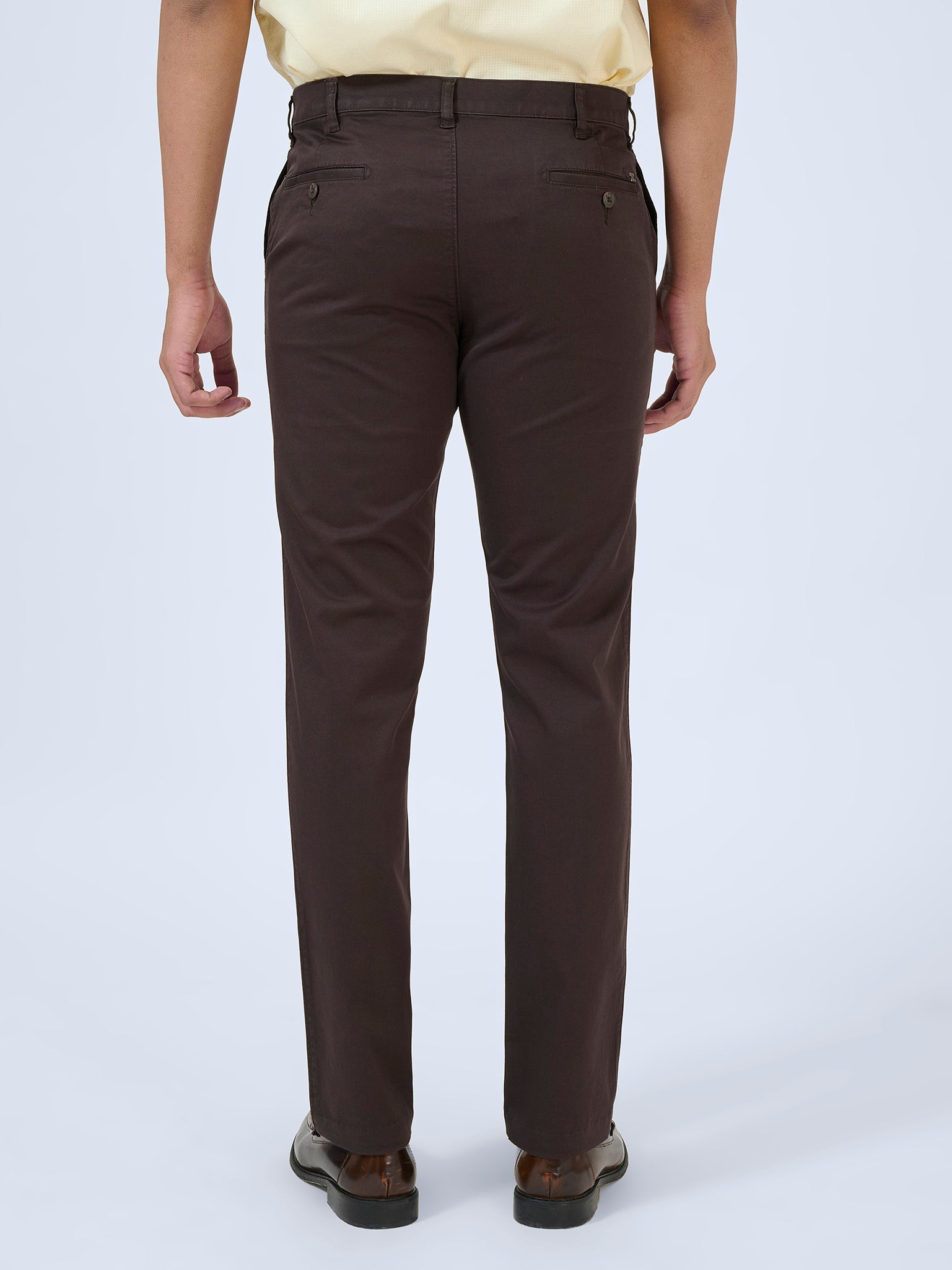 Espresso Brown Twill Trousers