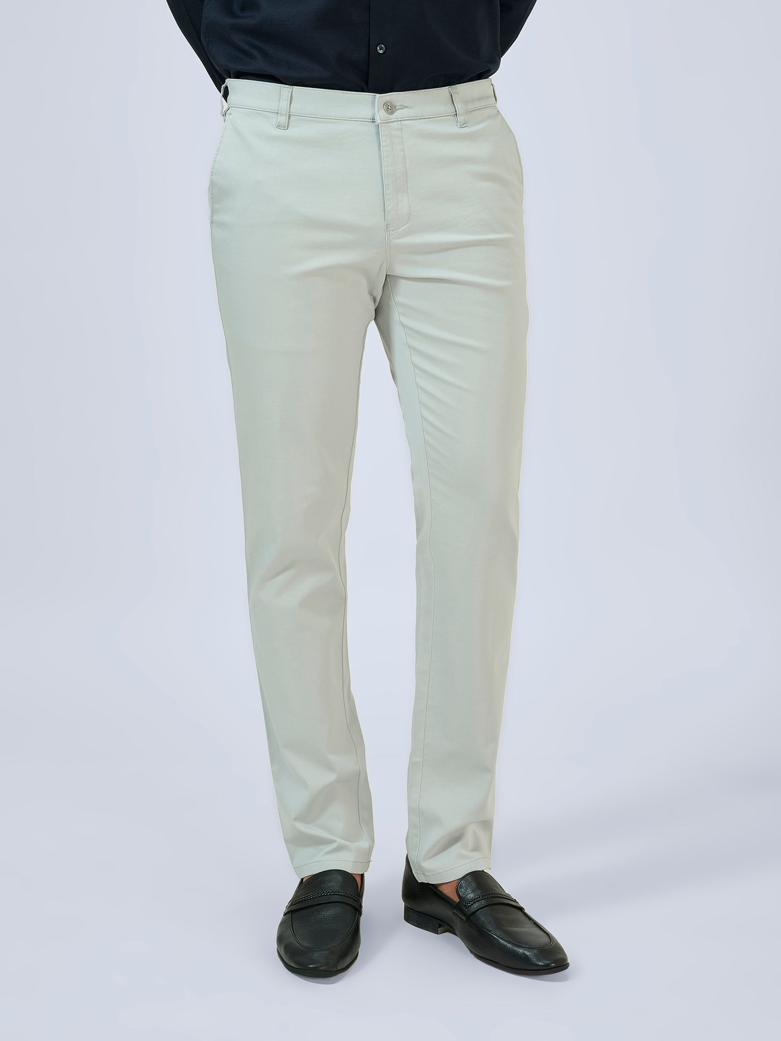 Sea Salt Green Satin Trousers
