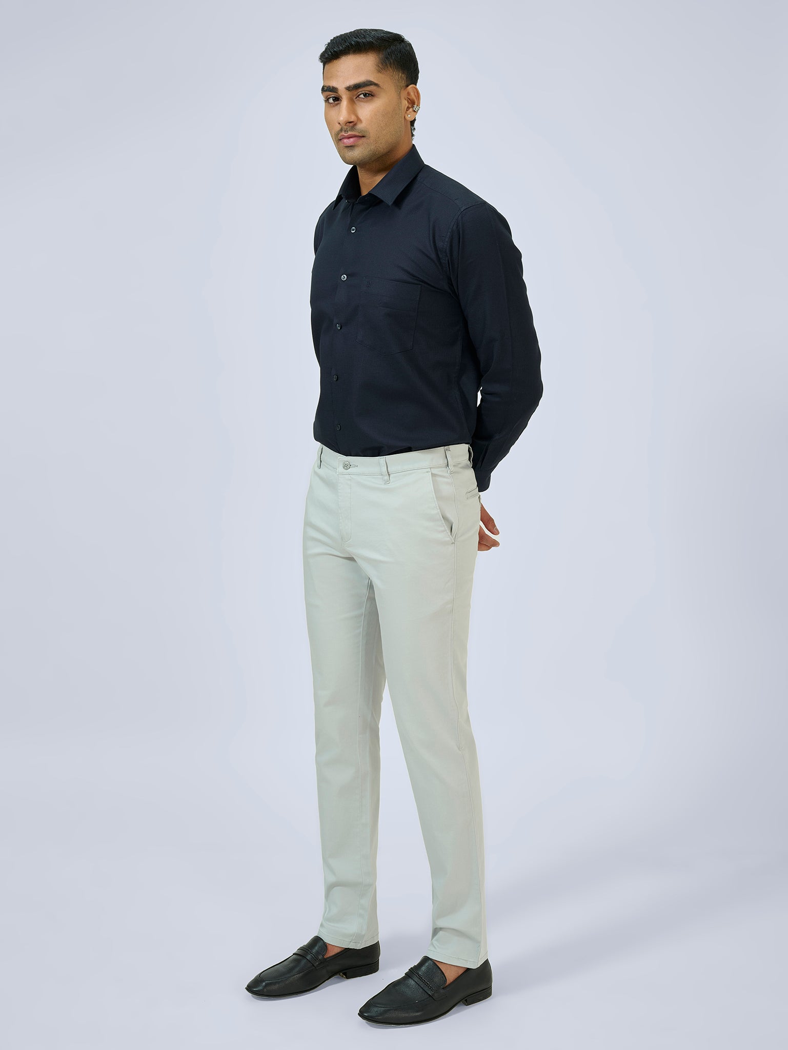 Sea Salt Green Satin Trousers