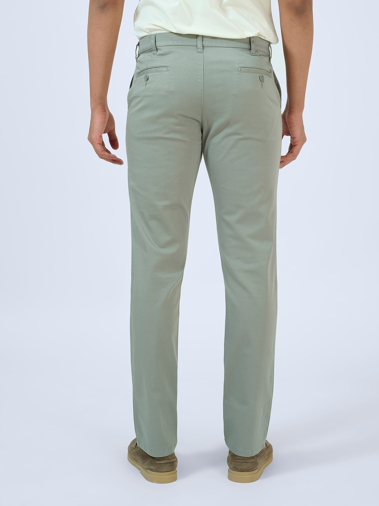 Sage Satin Trousers
