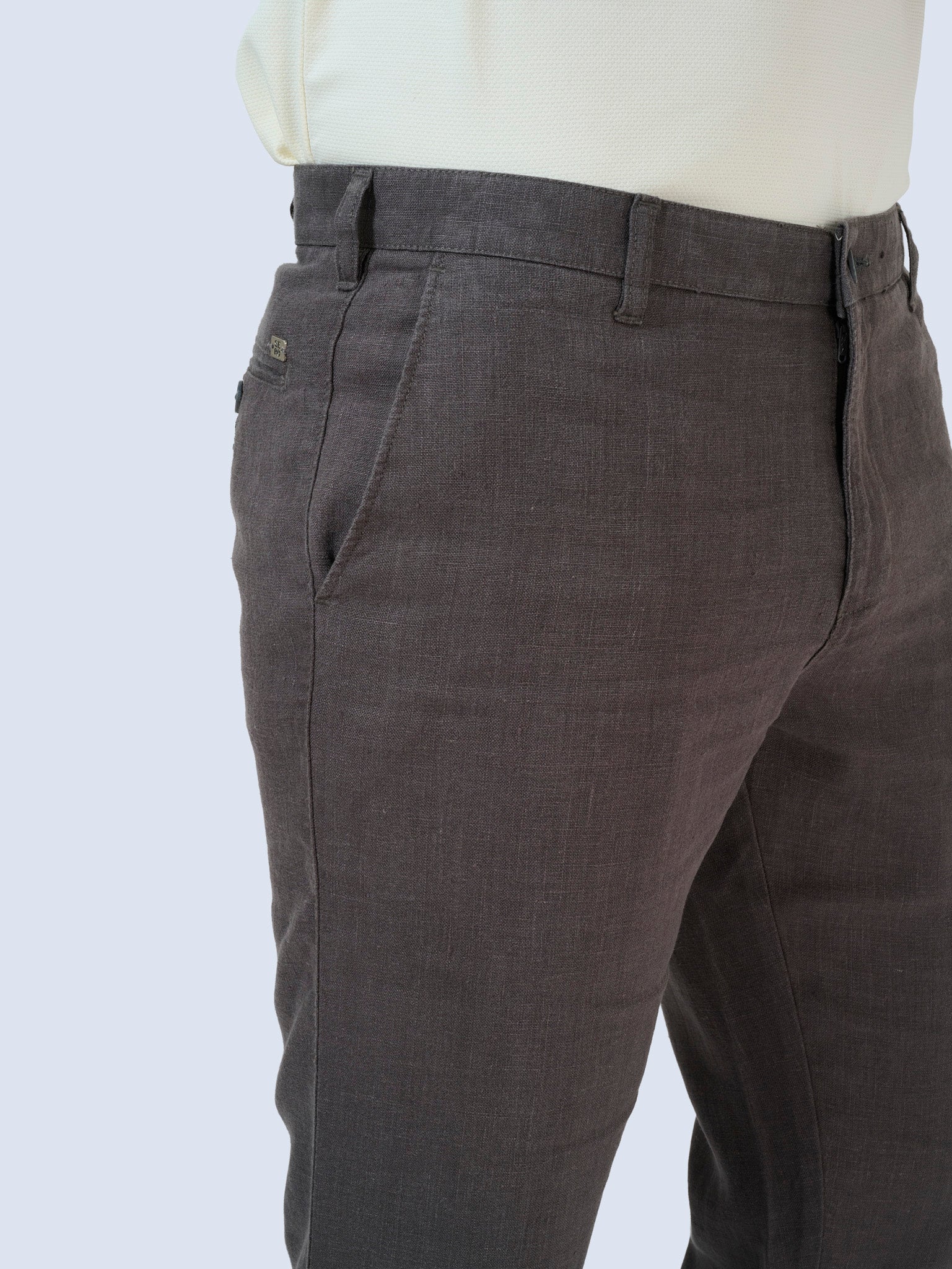 Dark Lava Flat Front Trousers