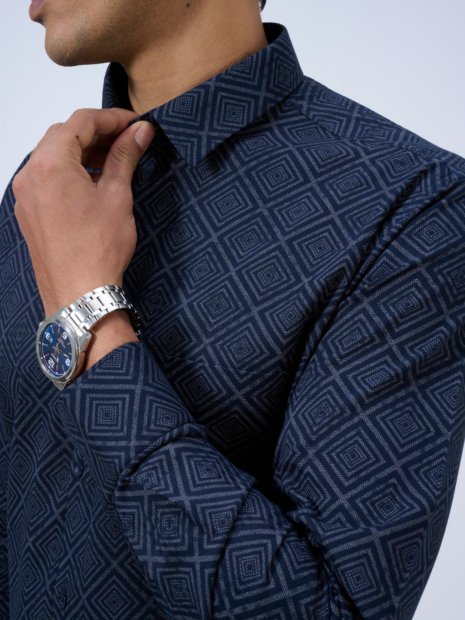 Estate Blue Geometric Shirt