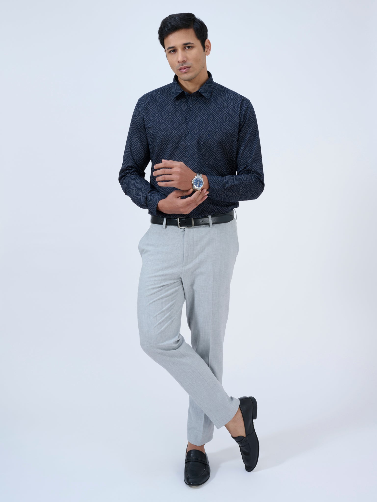 Estate Blue Geometric Shirt