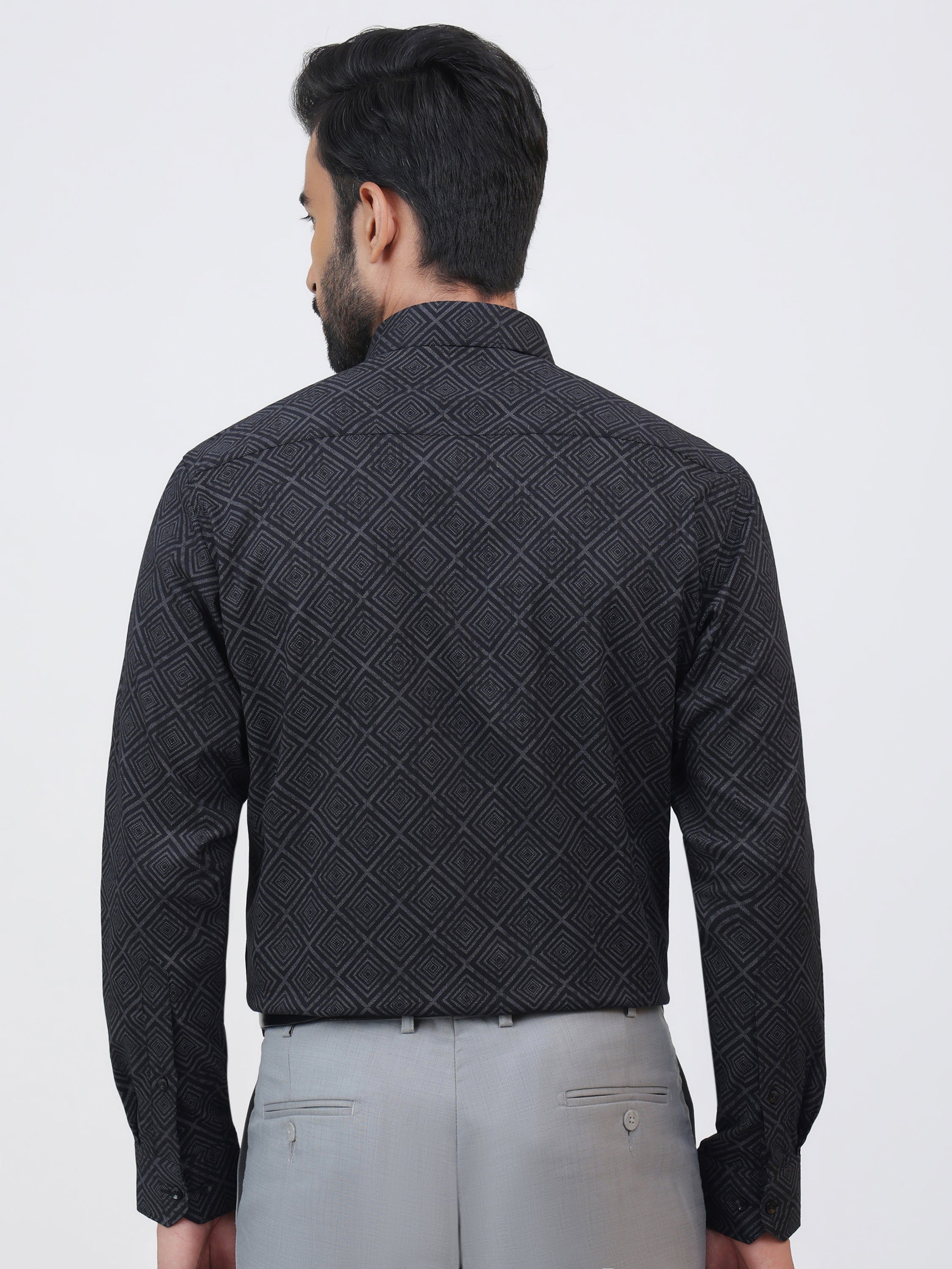 Black Diamond Print Shirt