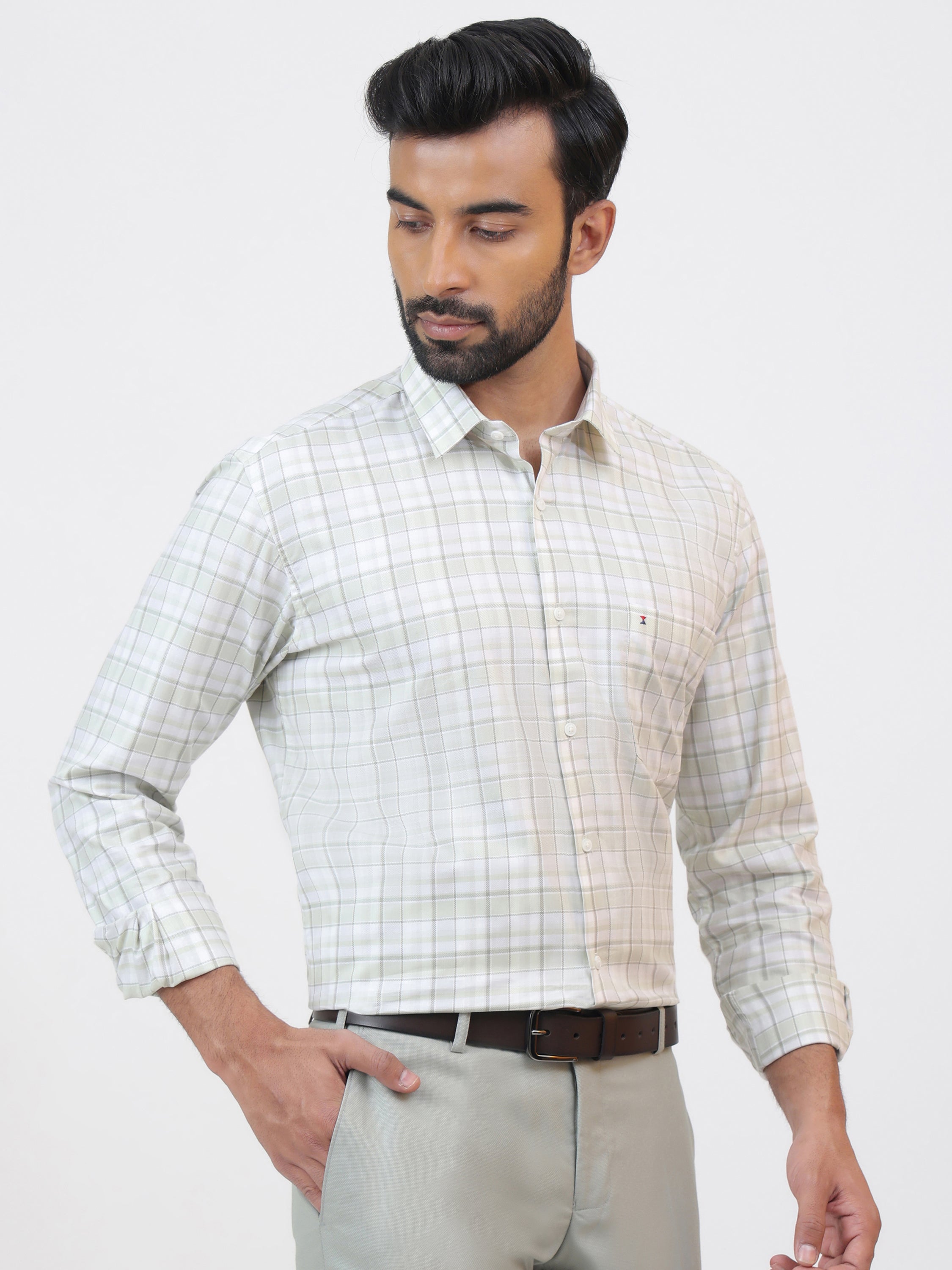 Sage Stone Check Shirt