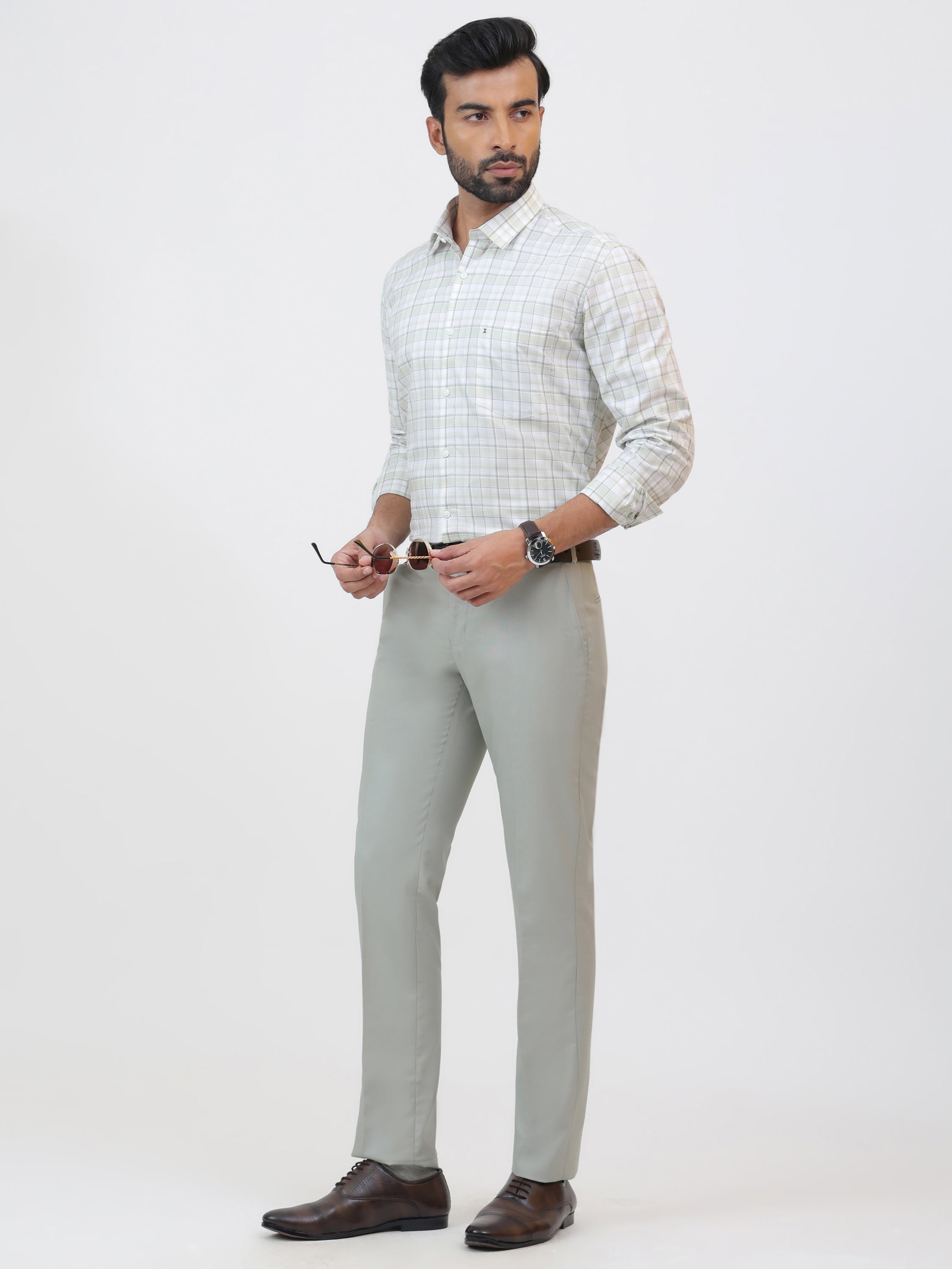 Sage Stone Check Shirt