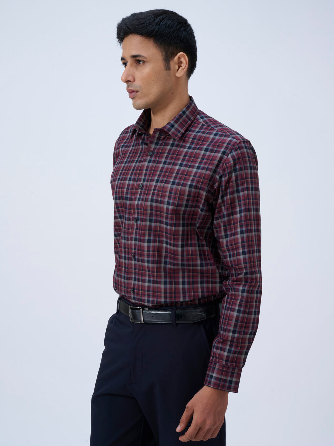 Crimson Violet Tartan Shirt