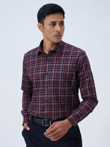 Crimson Violet Tartan Shirt