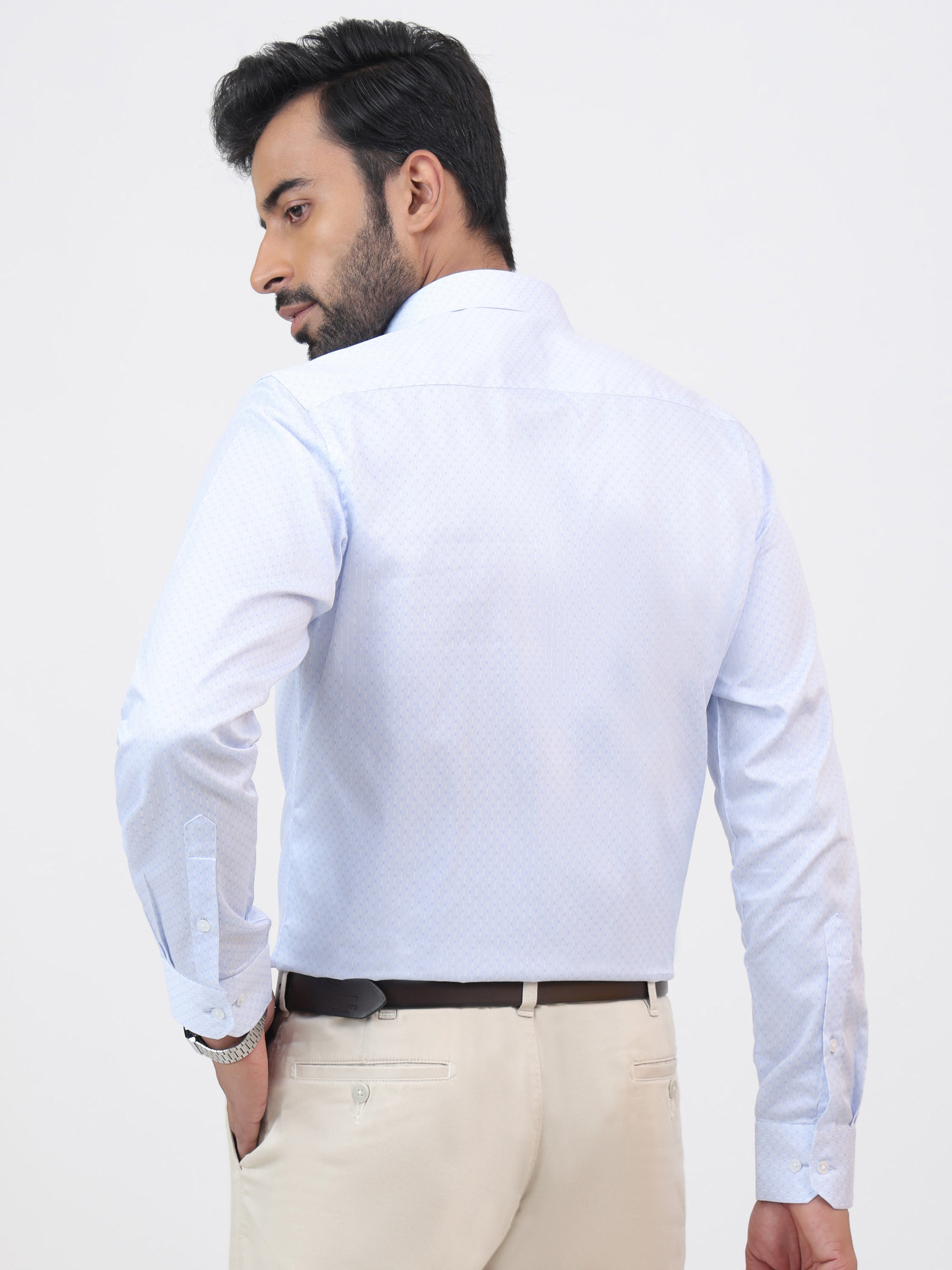 Silver Blue Shirt