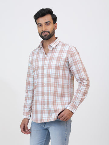 Rust Red Check Shirt