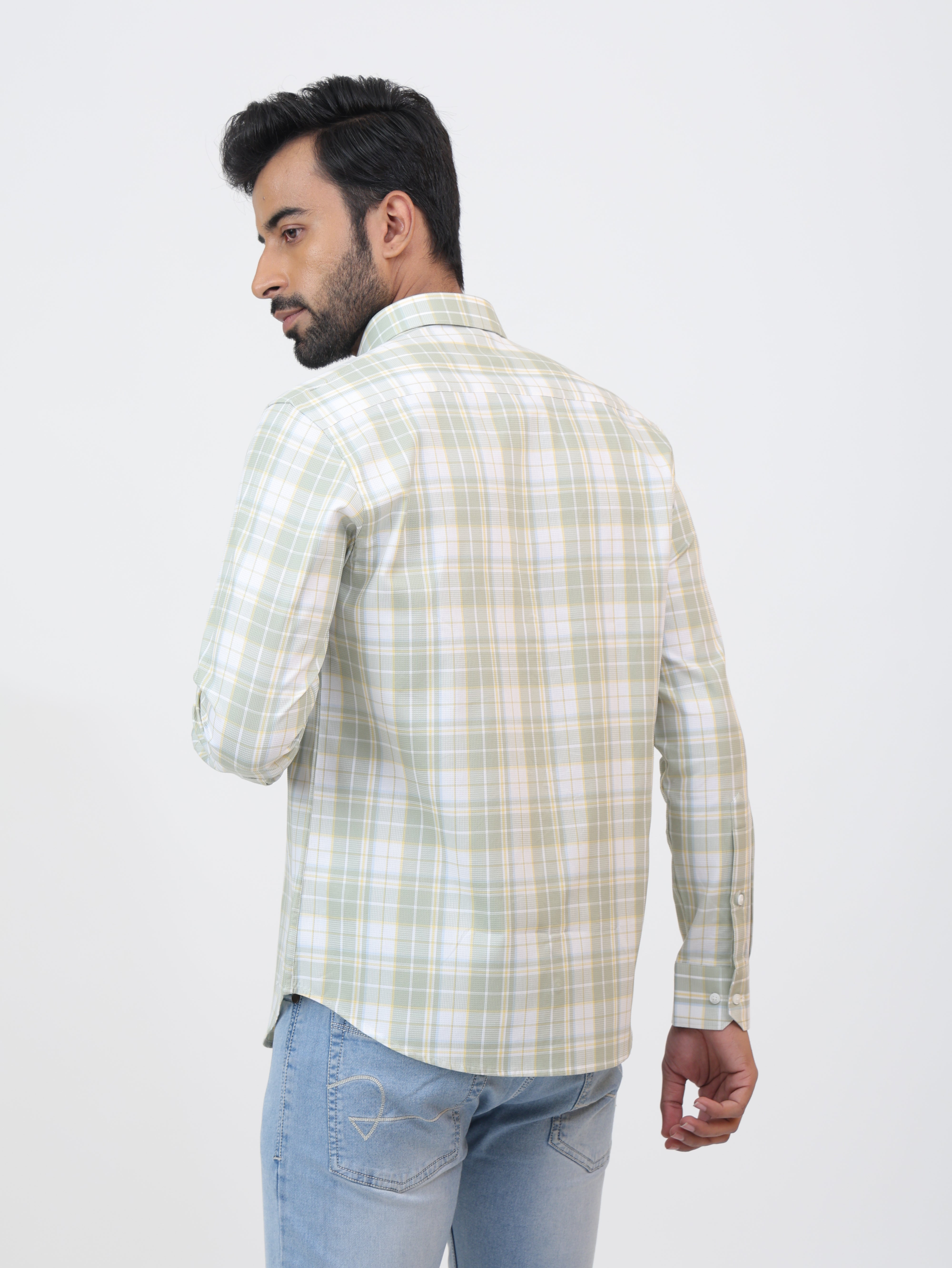 Seafoam Check Shirt