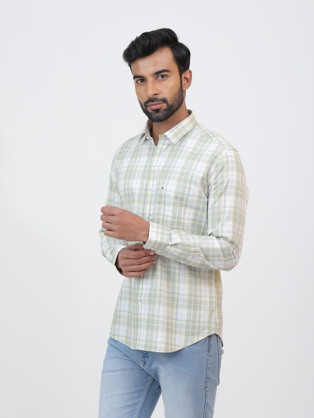 Seafoam Check Shirt