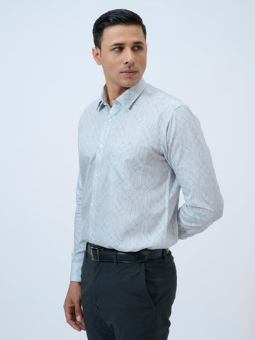 Glacier Gray Geometric Shirt