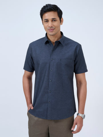 Oxford Blue Solid Shirt
