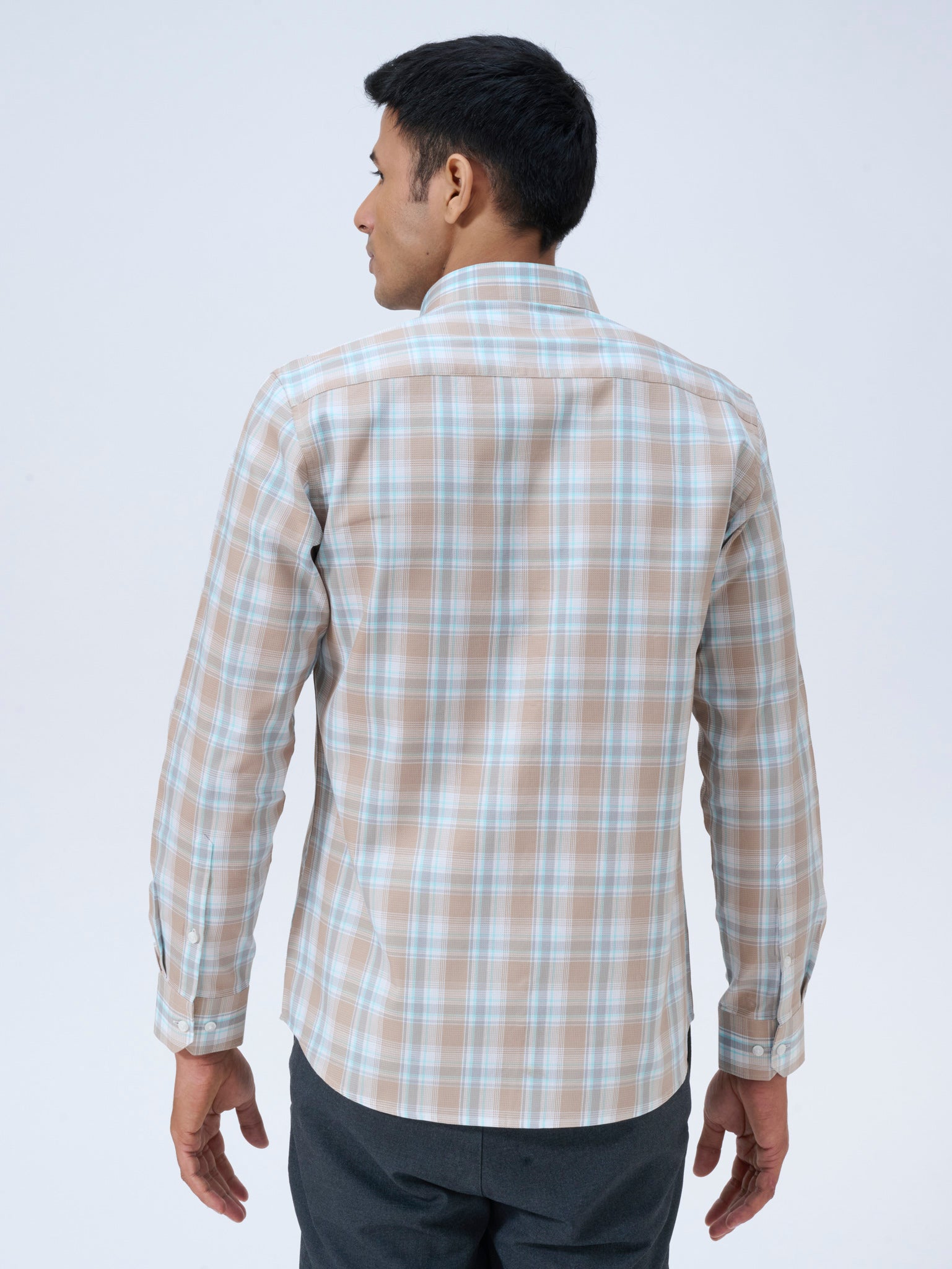 Oxford Stone Madras Check Shirt