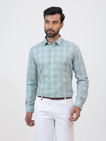 Mint Eucalyptus Check Shirt
