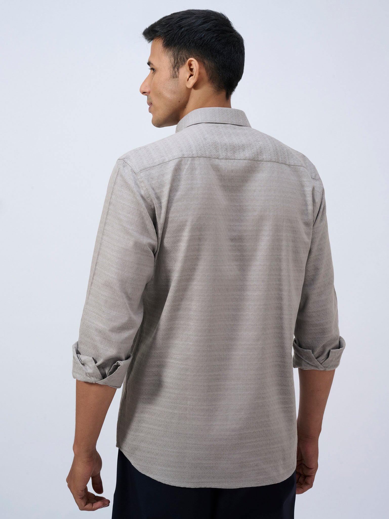 Cool Grey Dobby Shirt