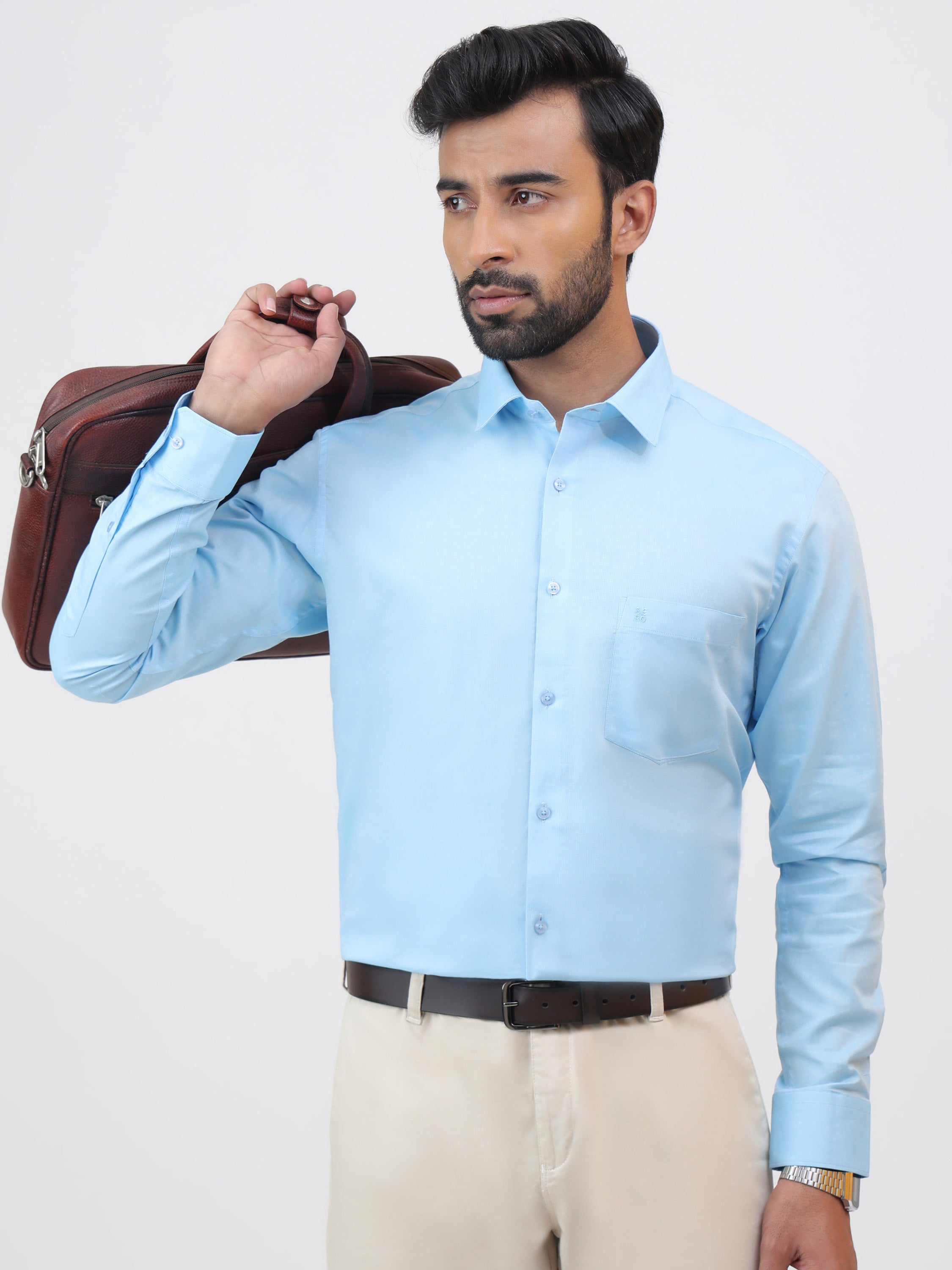 Pastel Blue Full Shirt