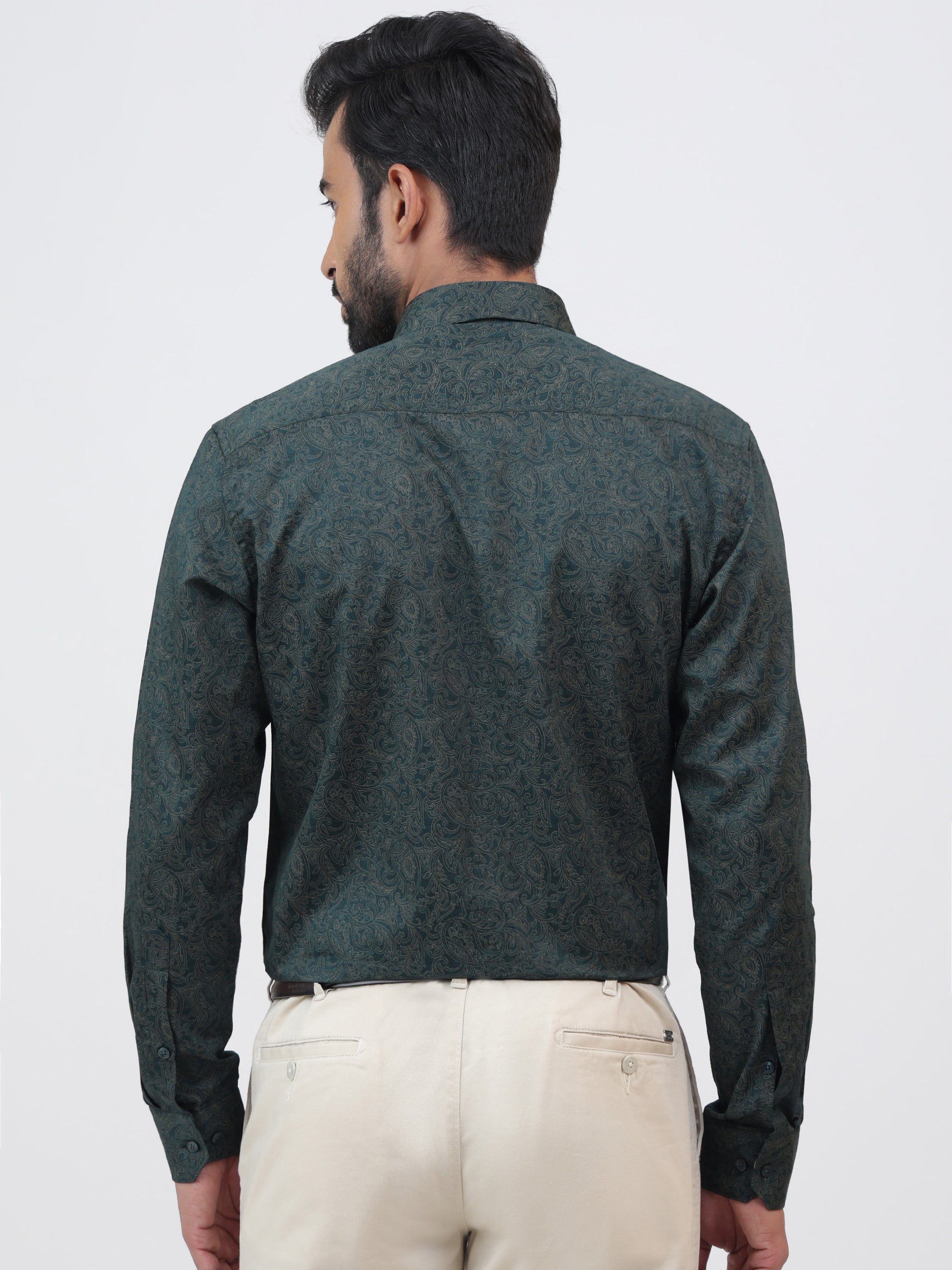Emboss Green Silver Shirt
