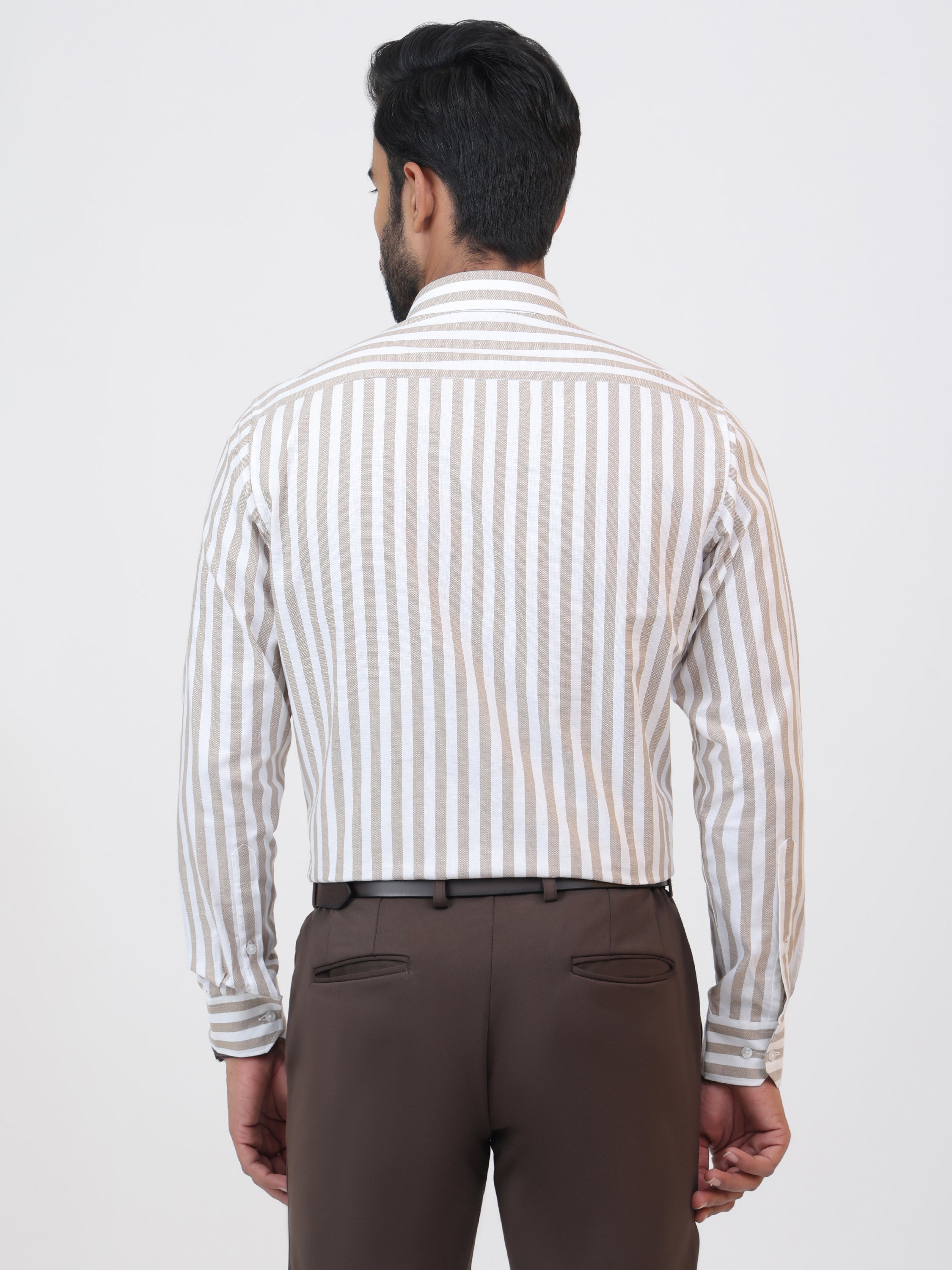 Latte Stripe Shirt