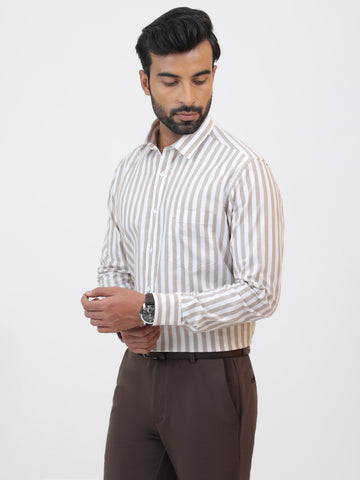 Latte Stripe Shirt