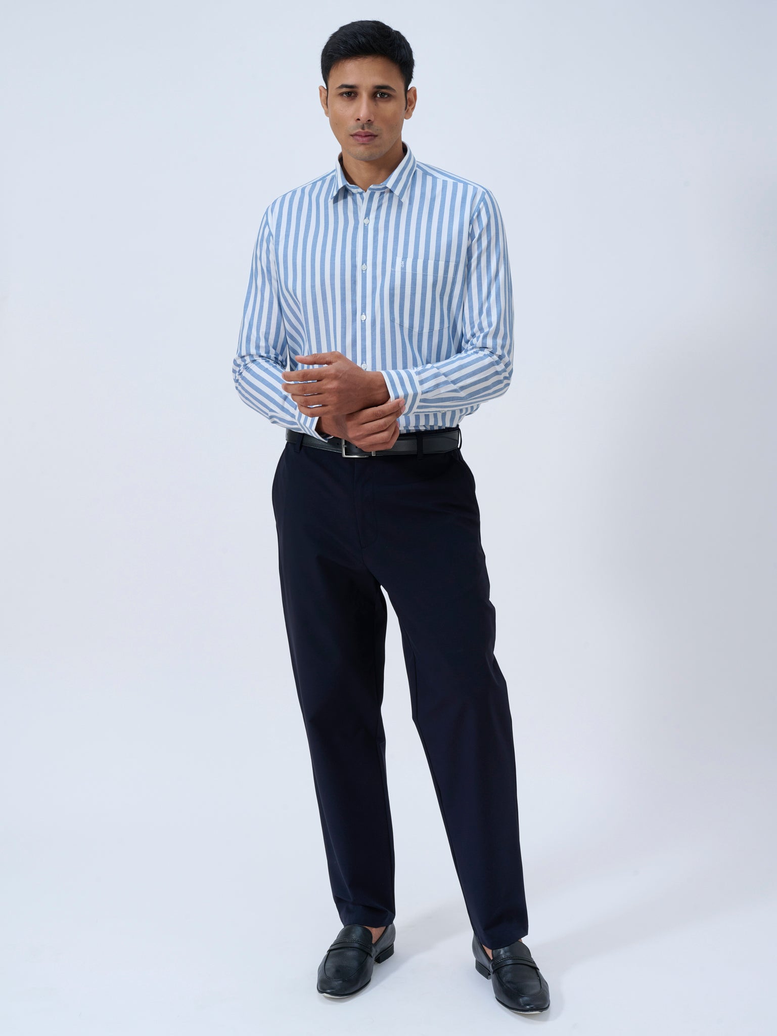 Snowfall White Stripe Shirt