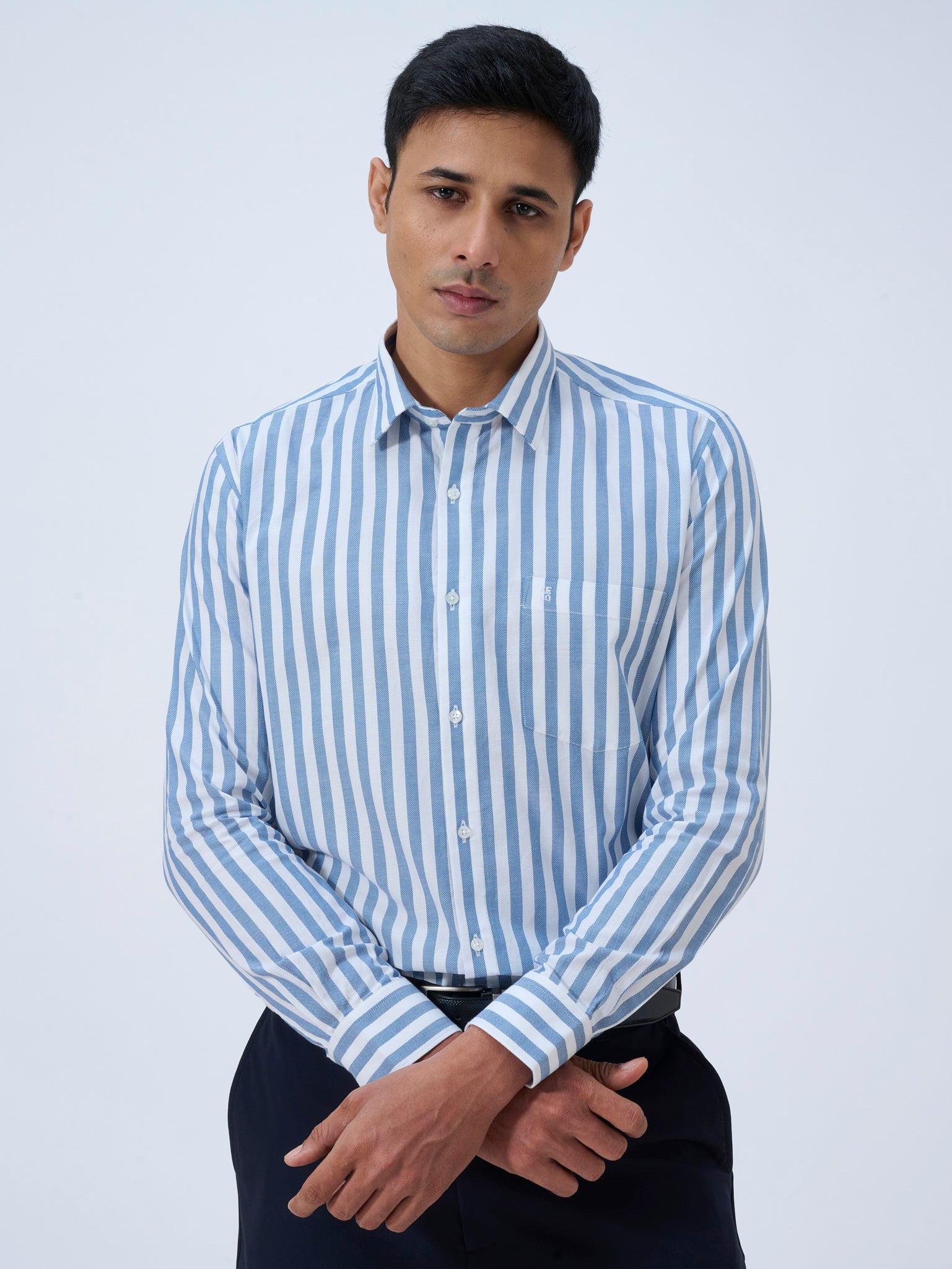 Snowfall White Stripe Shirt