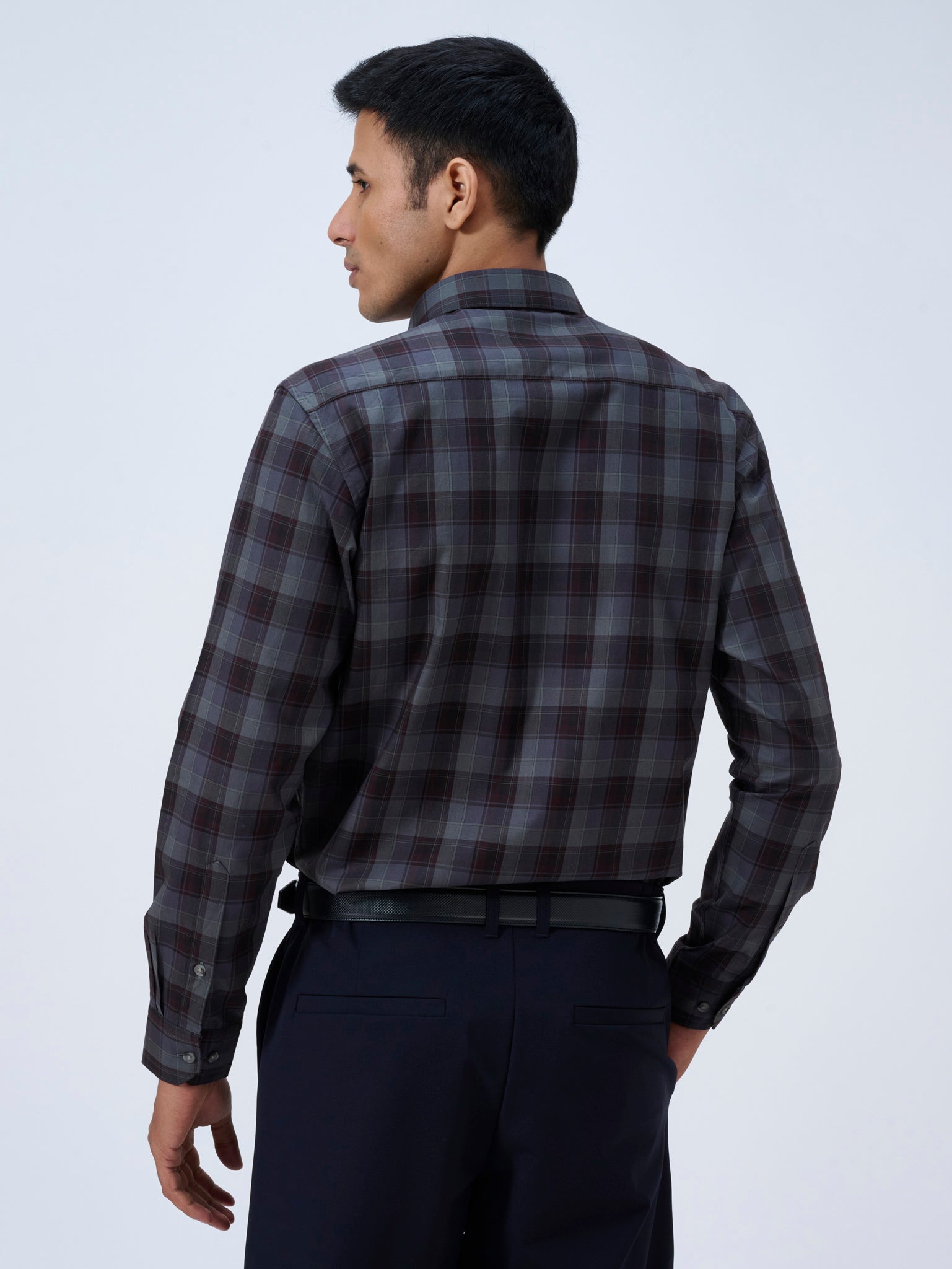 Shadow Grey Tartan Shirt