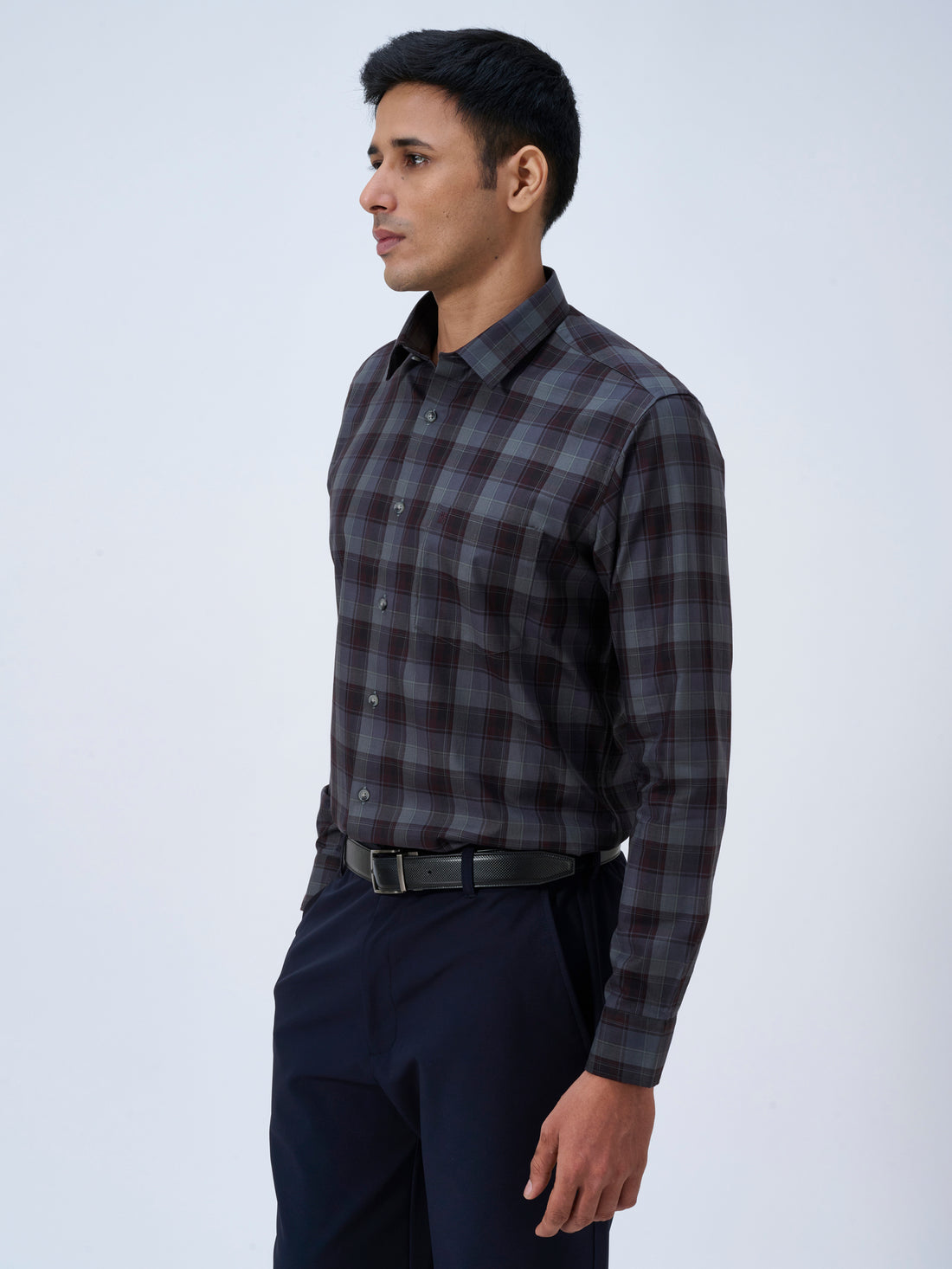 Shadow Grey Tartan Shirt