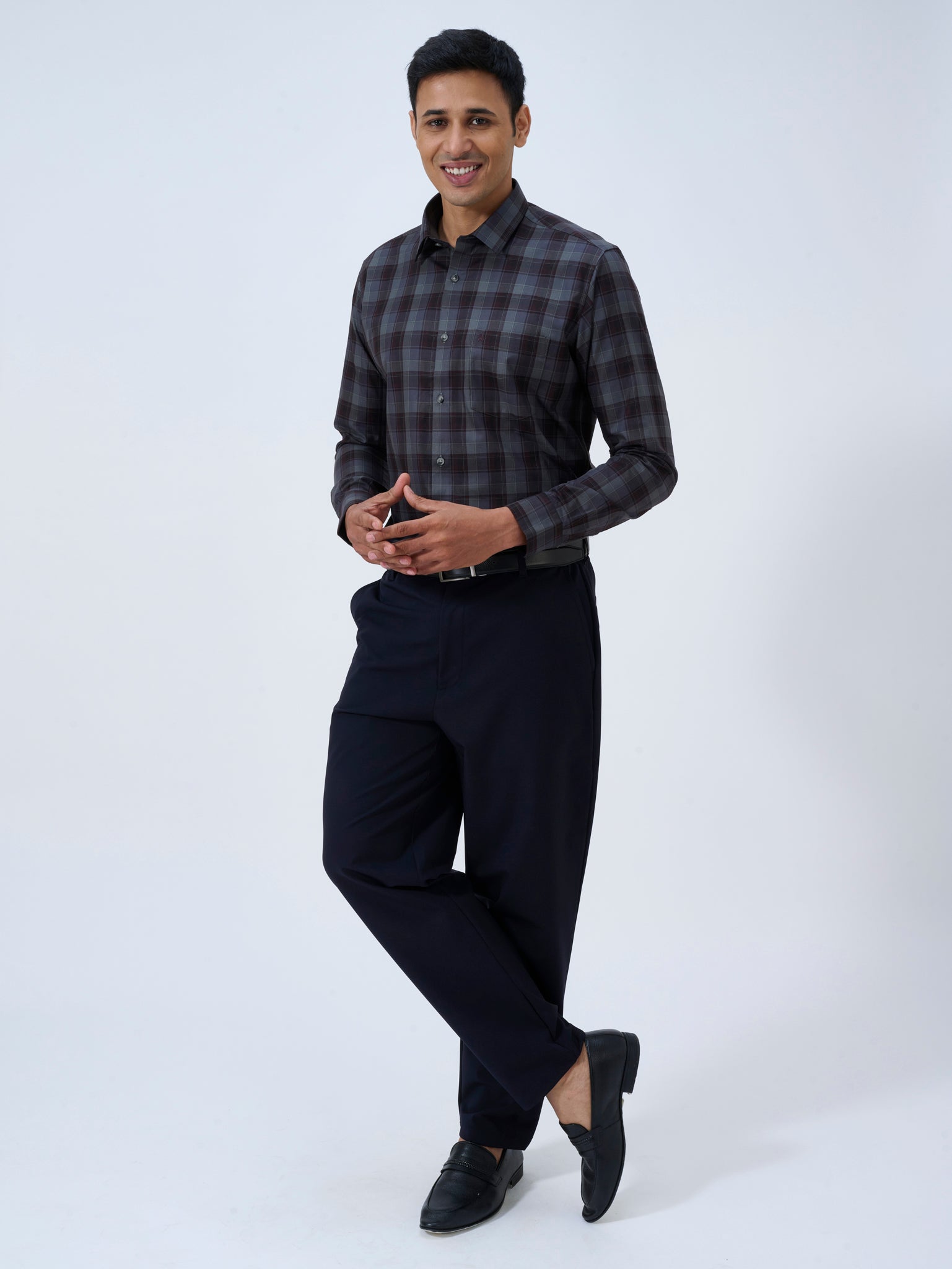 Shadow Grey Tartan Shirt