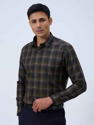 Black Olive Tartan Shirt