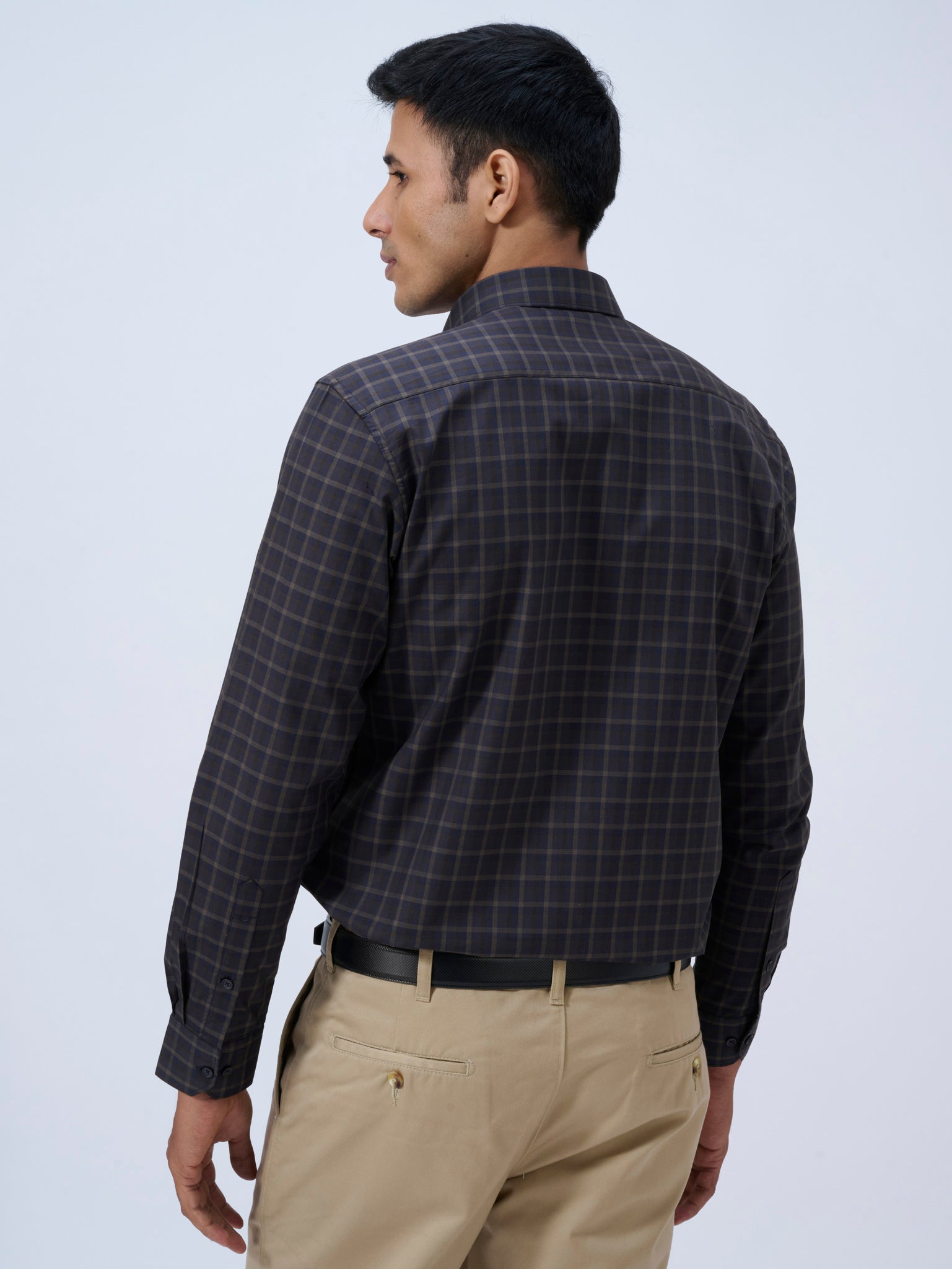 Nightfield Blue Windowpane Shirt