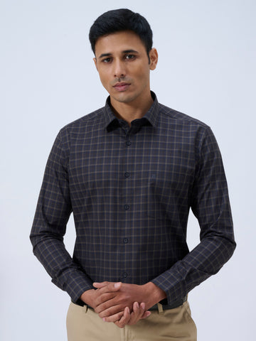 Nightfield Blue Windowpane Shirt