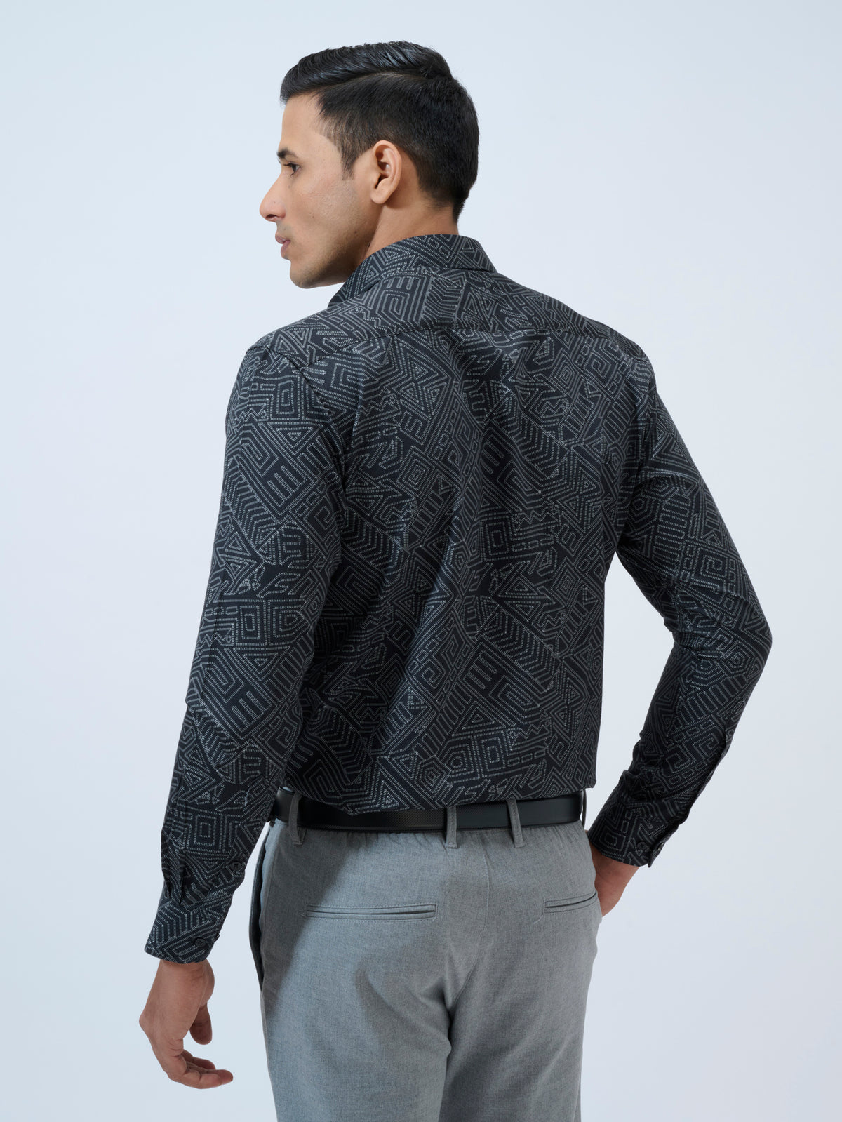 Moonless Night Geometric Shirt