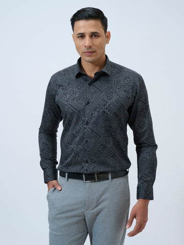 Moonless Night Geometric Shirt