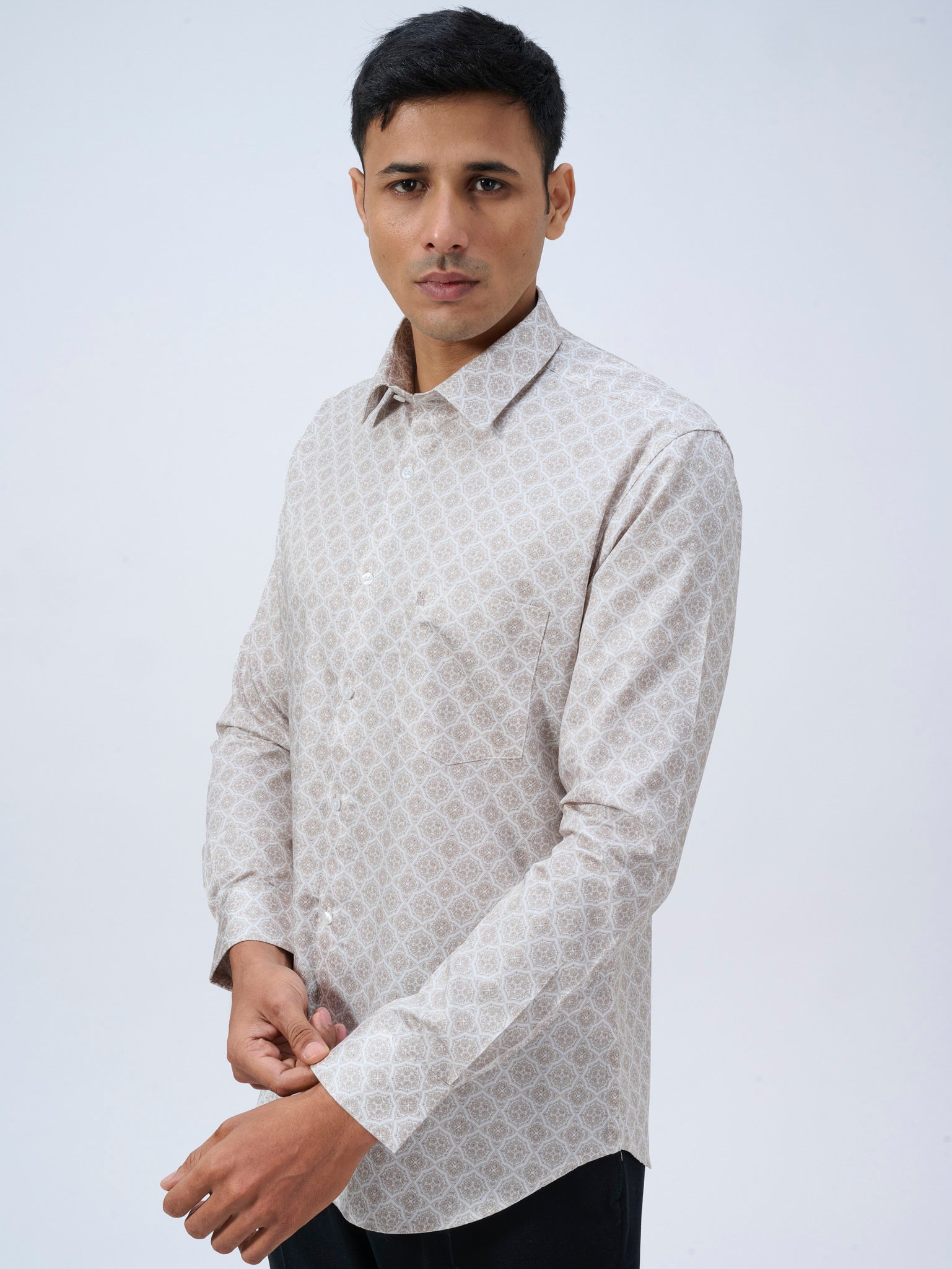 Desert Fawn Mosaic Print Shirt