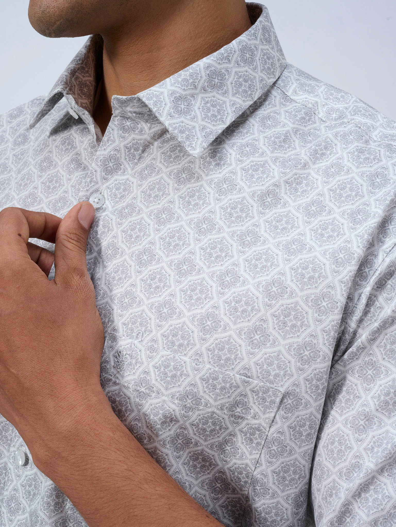 Pearl River Mosaic Print Shirt