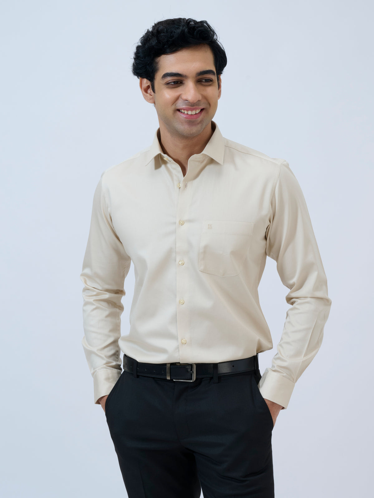 Bleached Sand Solid Shirt