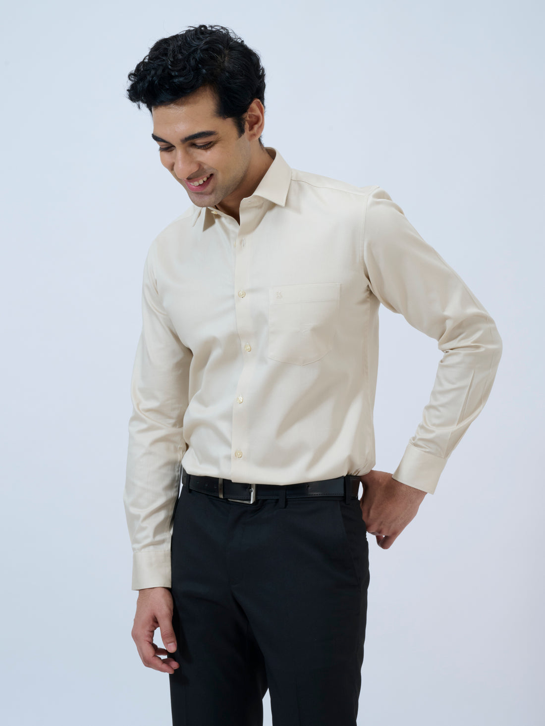 Bleached Sand Solid Shirt