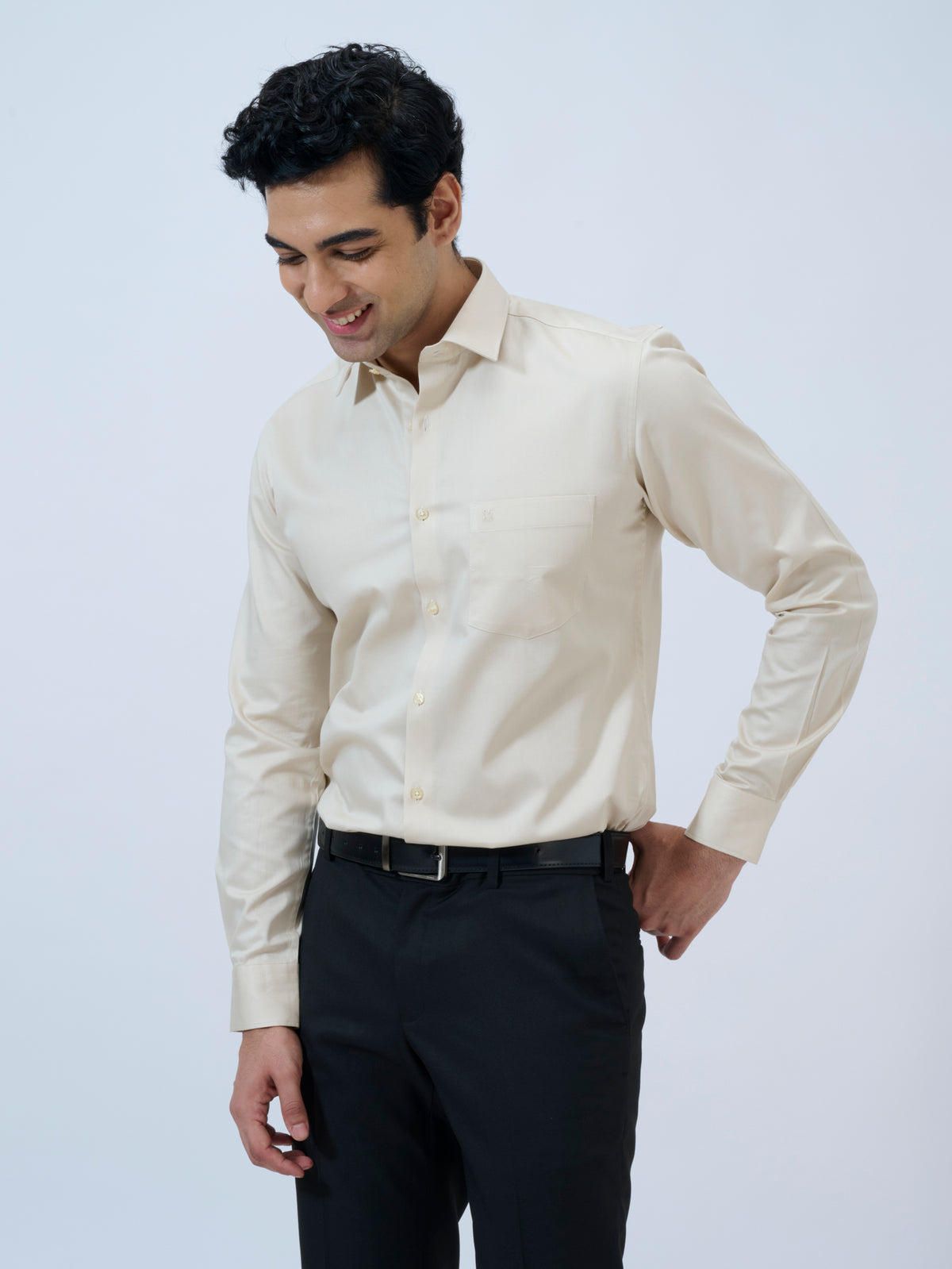 Bleached Sand Solid Shirt