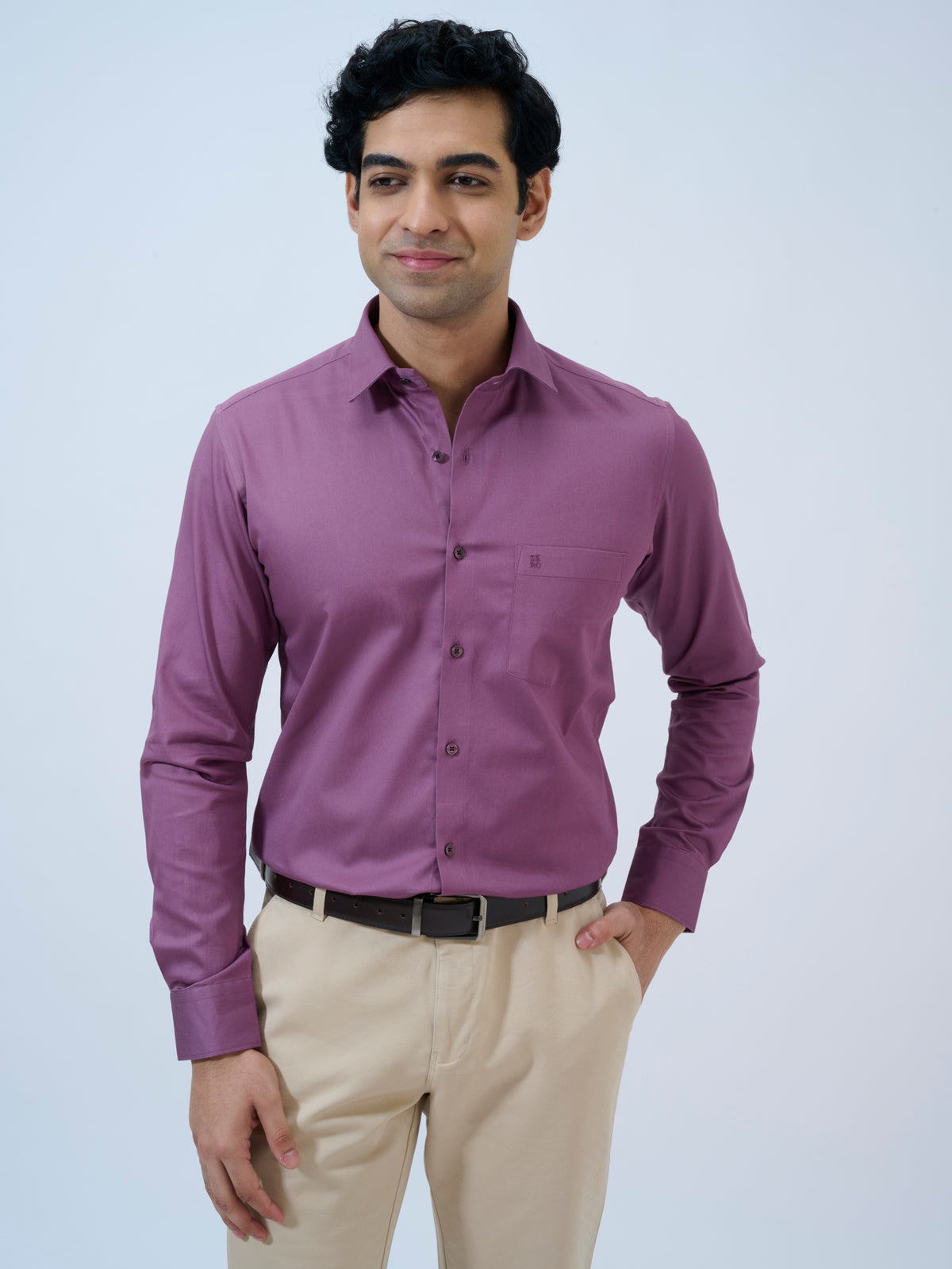 Dusty Mauve Solid Shirt