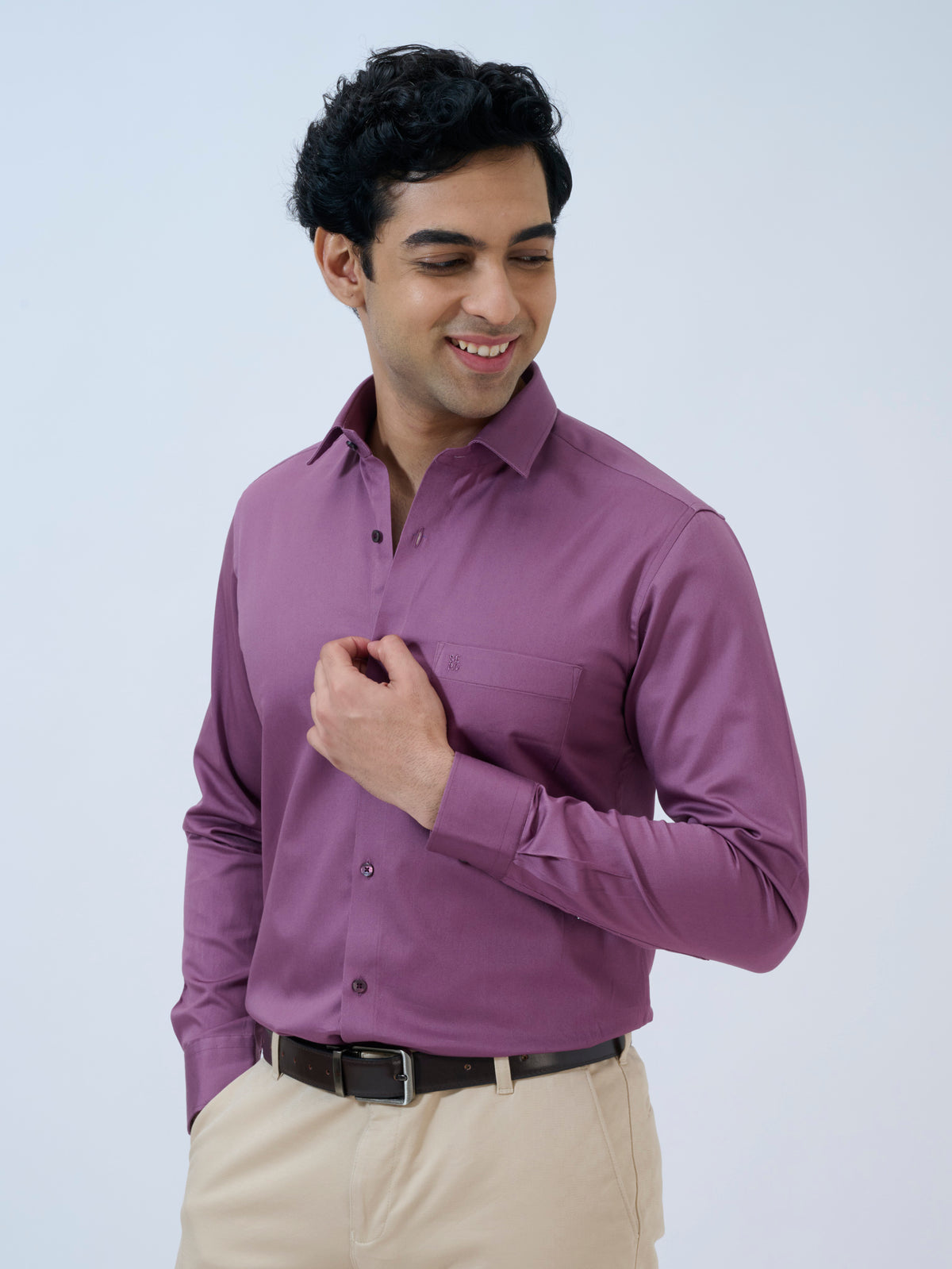 Dusty Mauve Solid Shirt