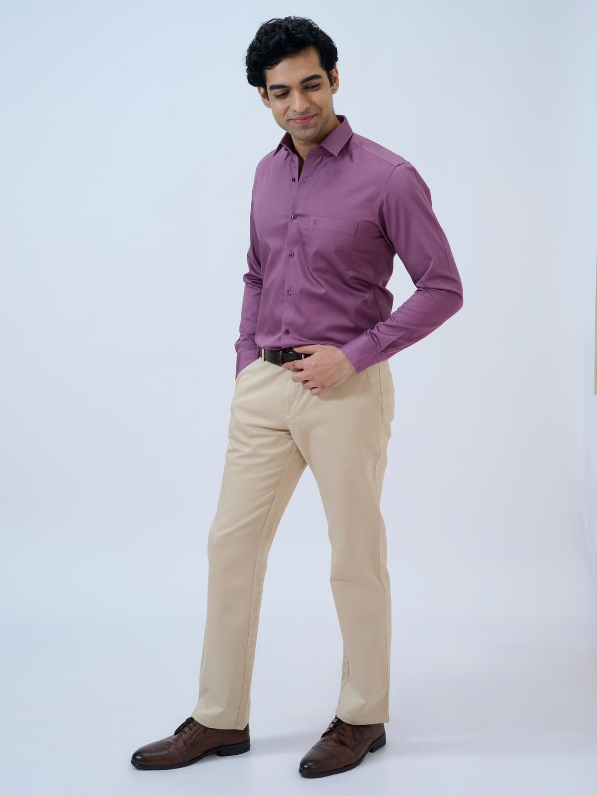 Dusty Mauve Solid Shirt